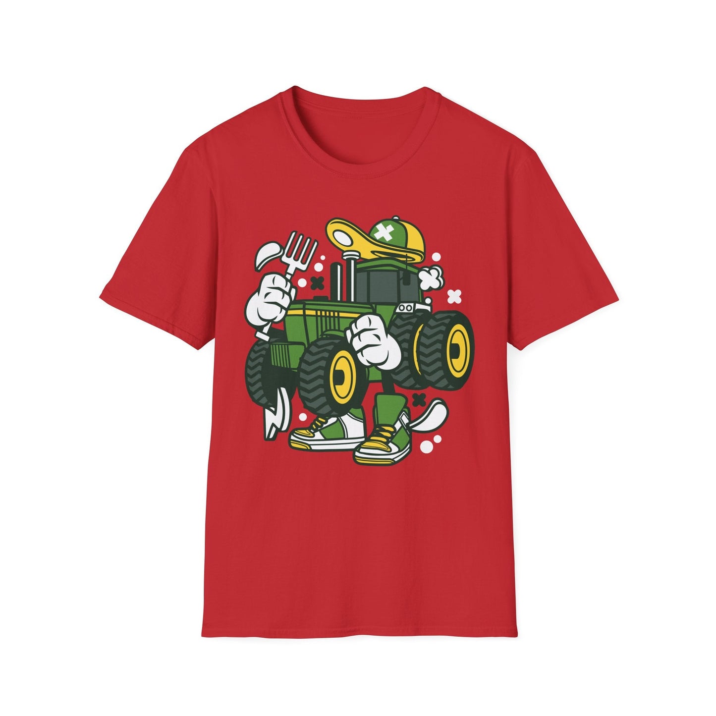 Cartoon T Shirt Animation Tee Funny Design Unisex Softstyle Cotton Shirt 64000 Comfort
