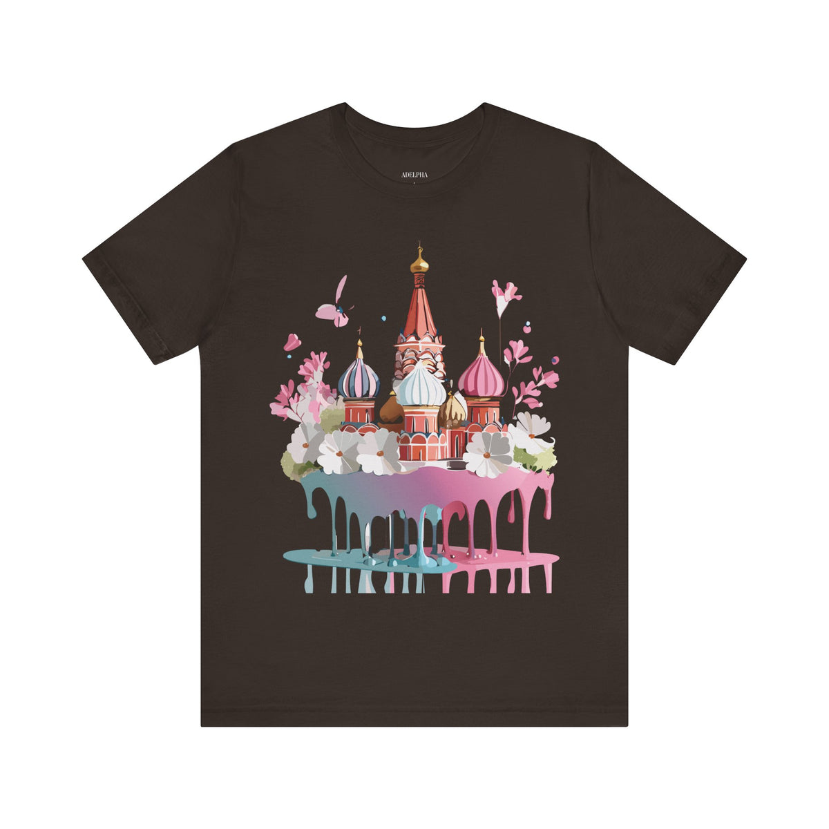 Graphic Unisex Cotton Bella+Canvas Tee Shirt with Moscow