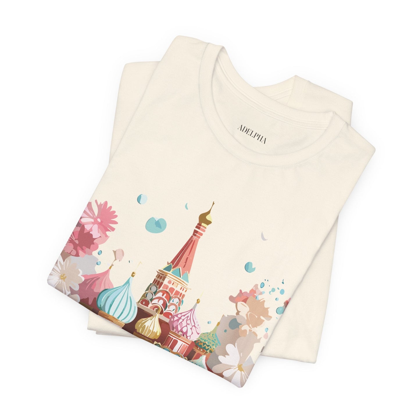 Unisex Graphic Tee With Vintage Moscow Artwork By Adelpha Premium Short Sleeve Shirt