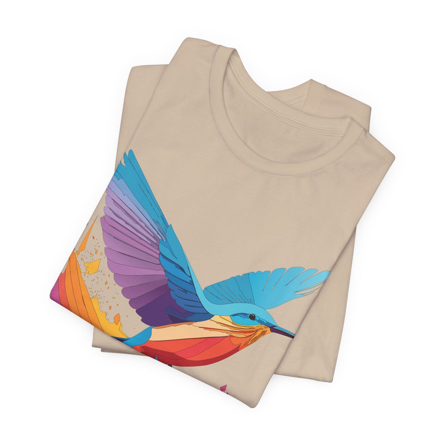 Unisex Animal Shirt Art Design Tee With Wild Animals Print Soft Comfortable Short Sleeve Tee