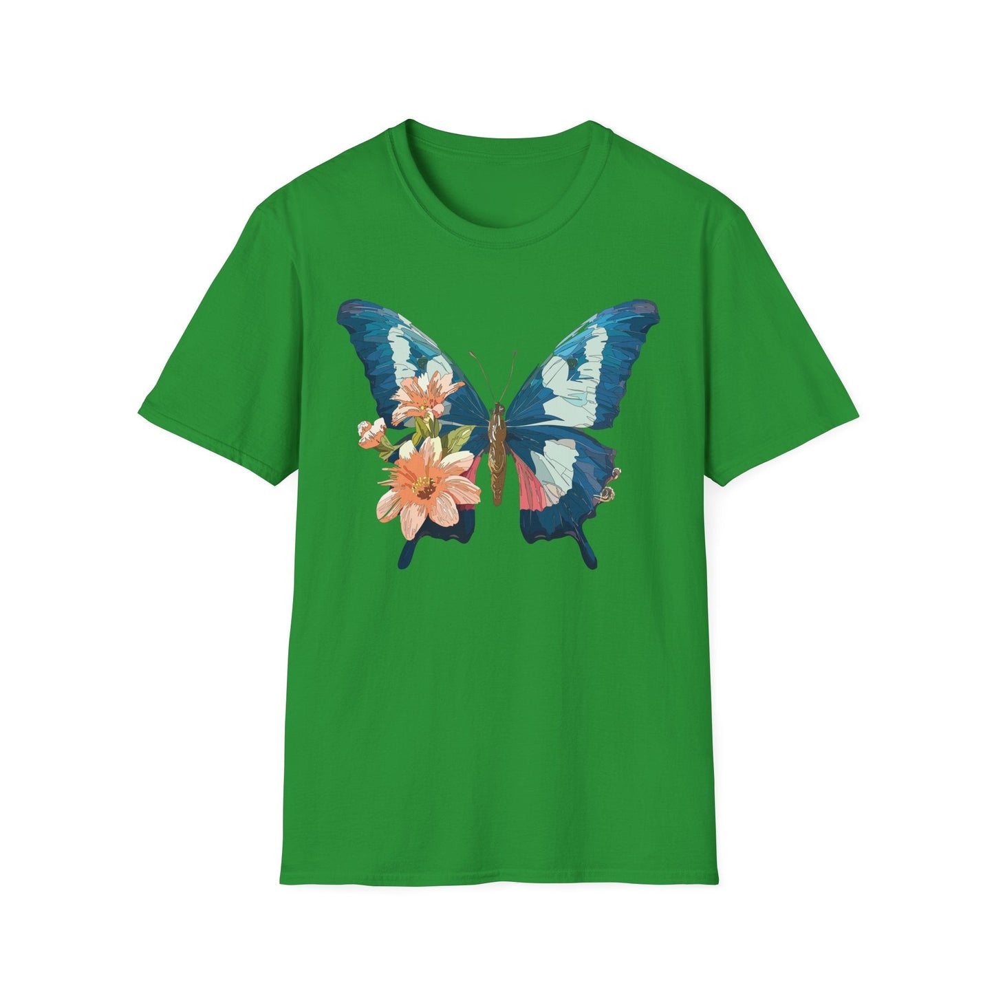 Butterfly Themed Unisex T Shirt Monarch Design Softstyle 64000 100 Cotton Tee For Everyday Comfort