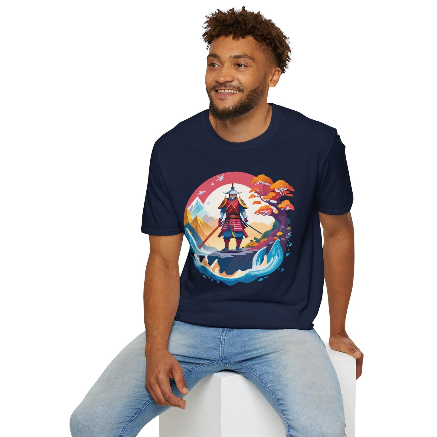 Samurai Shirt Gildan Softstyle 64000 Ring Spun Cotton Unisex Tee For Everyday Comfort