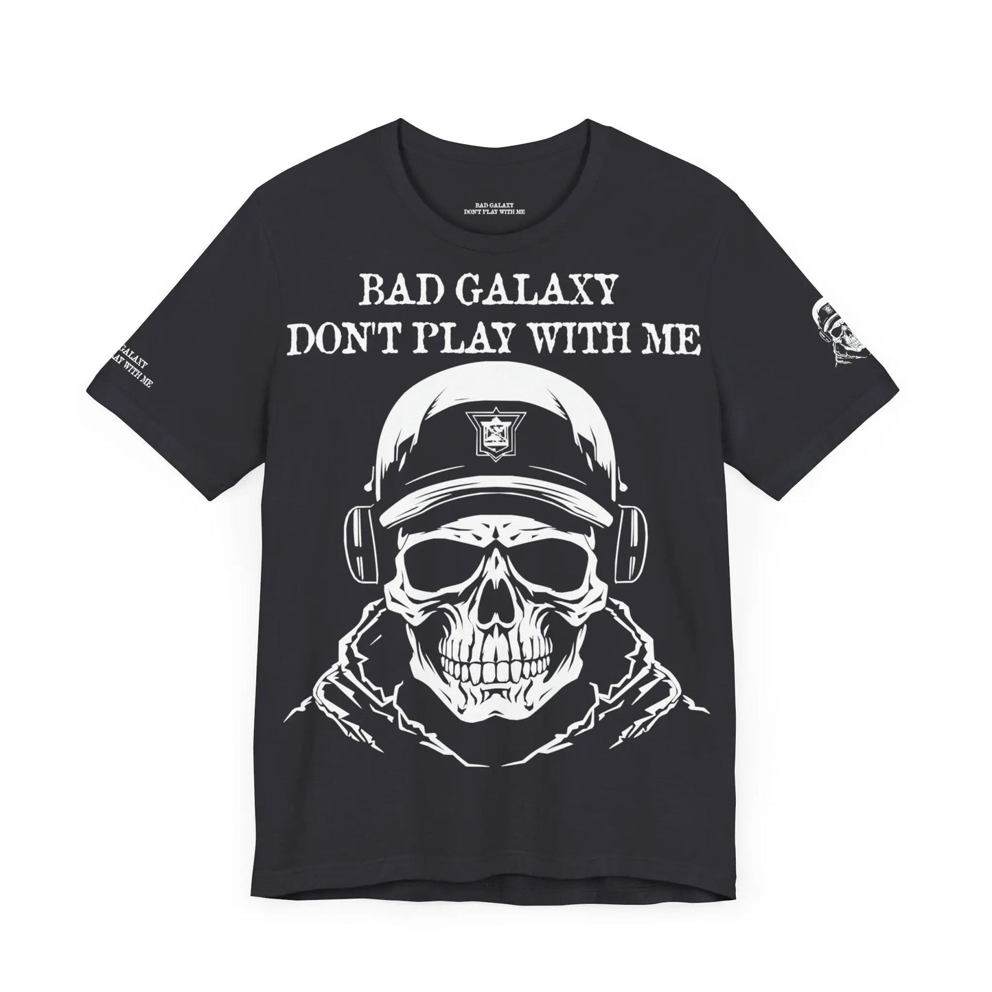 Bad Galaxy Skull T Shirt Made To Order 100 Percent Cotton Eco Friendly Inks USA Designed