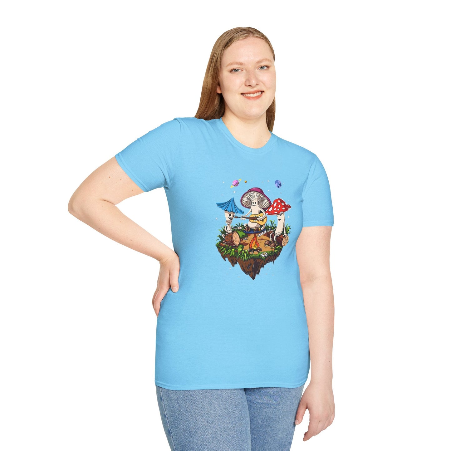 Mashroom Tee Shirt Unisex Funny Mashroom Design Gildan Softstyle 64000 Tee Softstyle Comfort