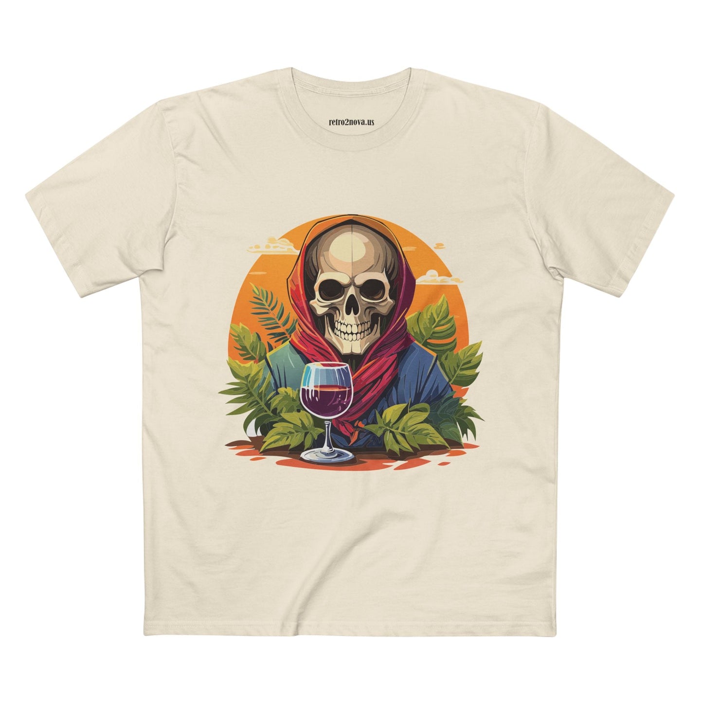 Skull Shirt Skeleton Shirt SS22 Unisex Premium Cotton Tee With Original Art Design Retro2Nova