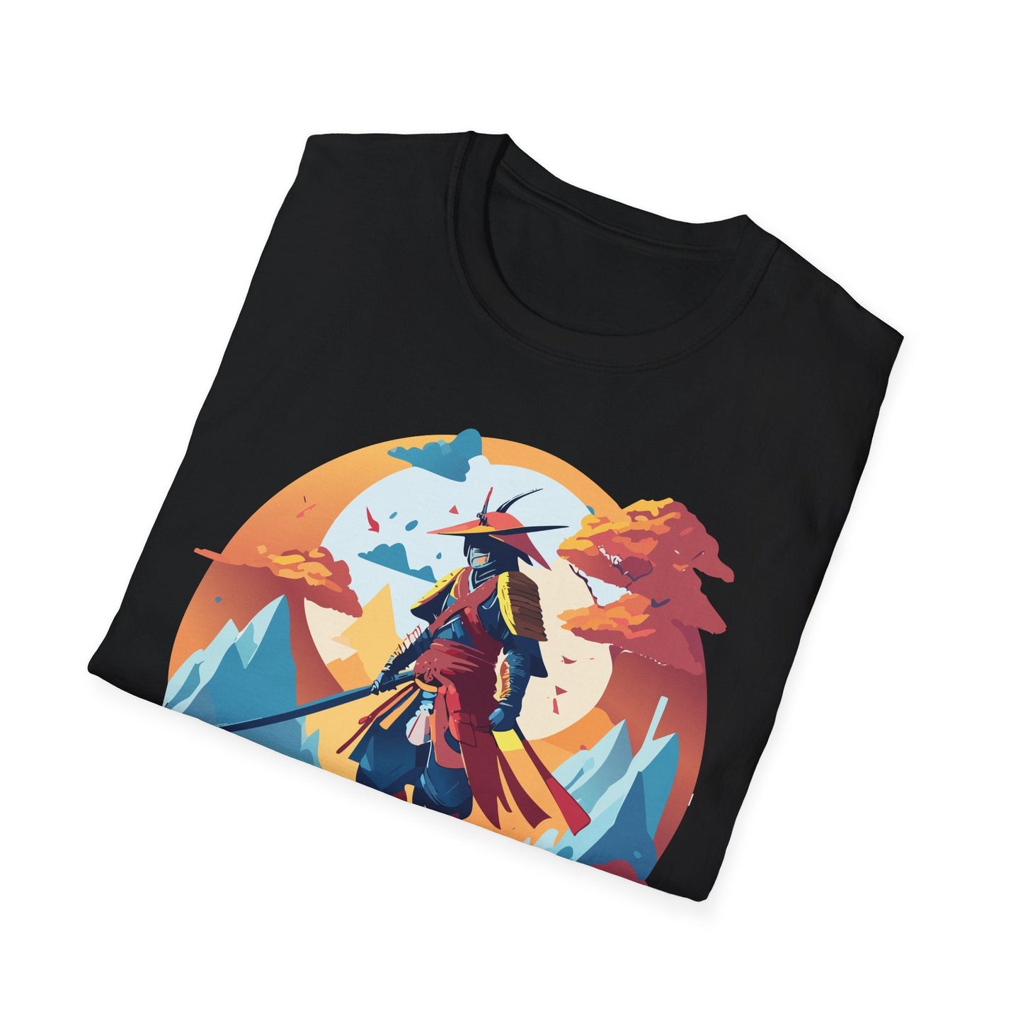 Samurai Shirt Unisex Tee Gildan Softstyle 64000 100 Percent Ring Spun Cotton Lightweight