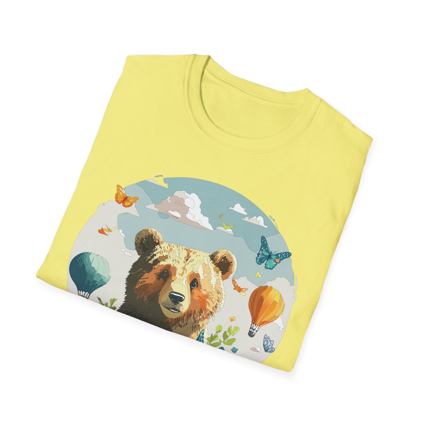 Bear T Shirt Unisex Teddy Bear Tee Softstyle 64000 Breathable Everyday Wear For All Ages