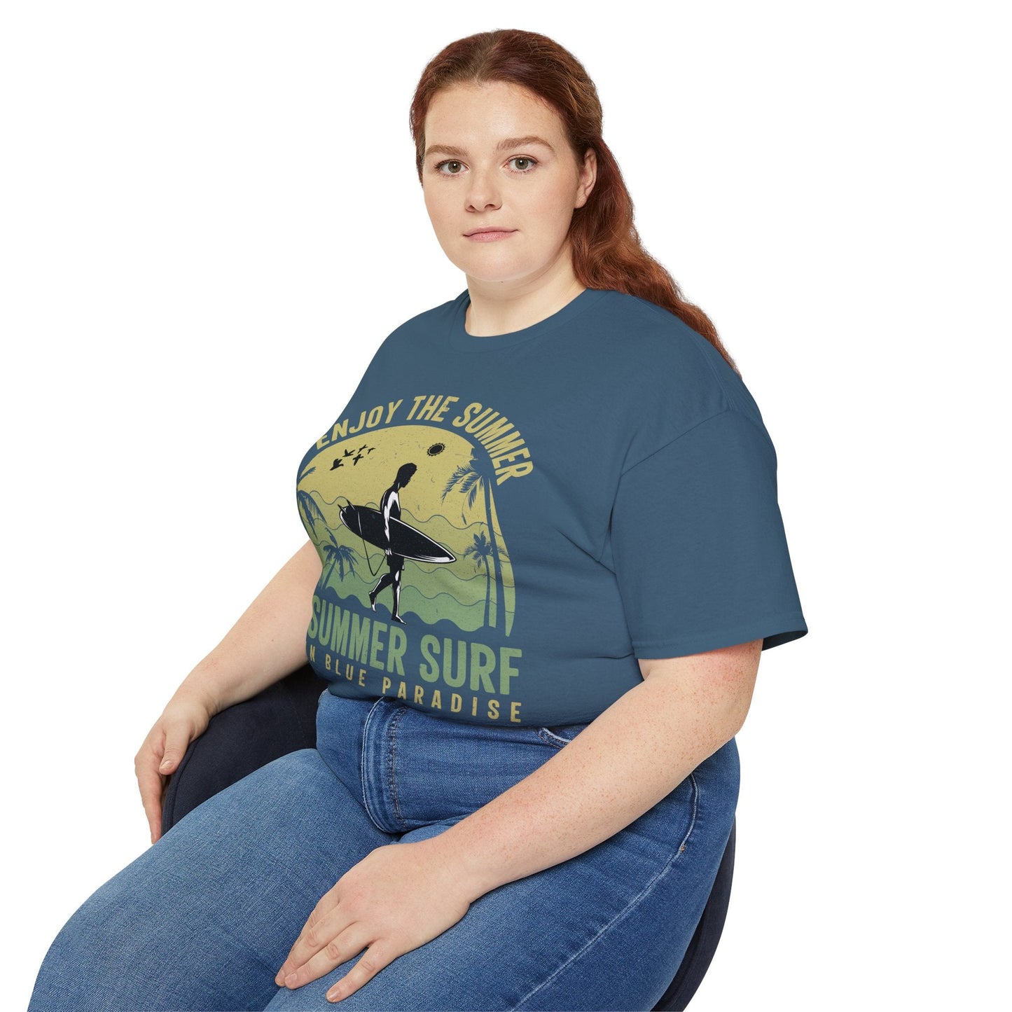 Summer Surf Art Design T Shirt TeeGallery Gildan 2000 Unisex Cotton Tee Apparel Collection