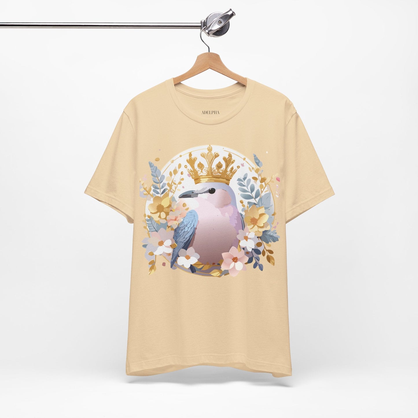 Adelpha Medallion Graphic Tee Unisex Short Sleeve Vintage Inspired Artwork Shirt