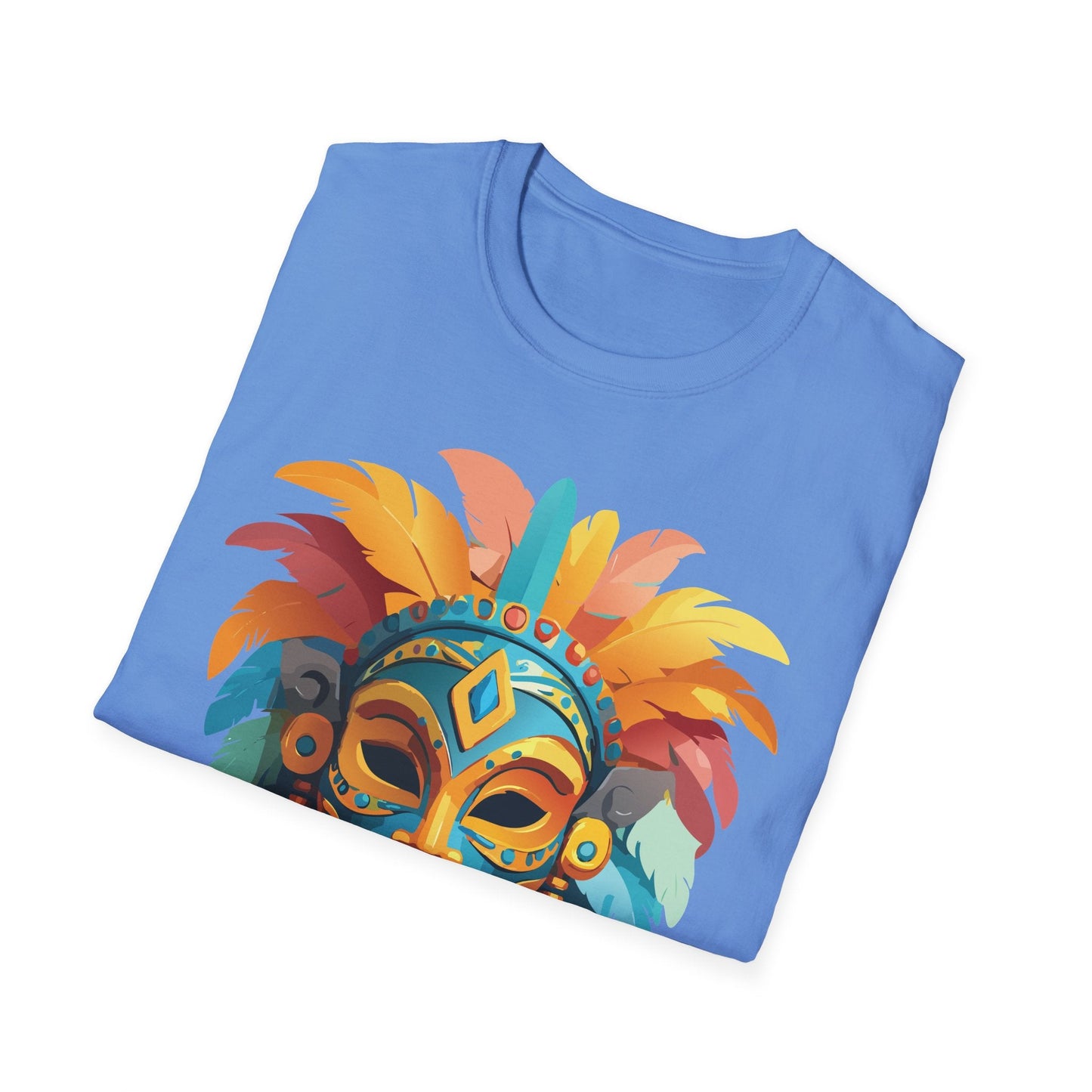 Mask Graphic Unisex Cotton Masquerade Design Artwork Tee 2