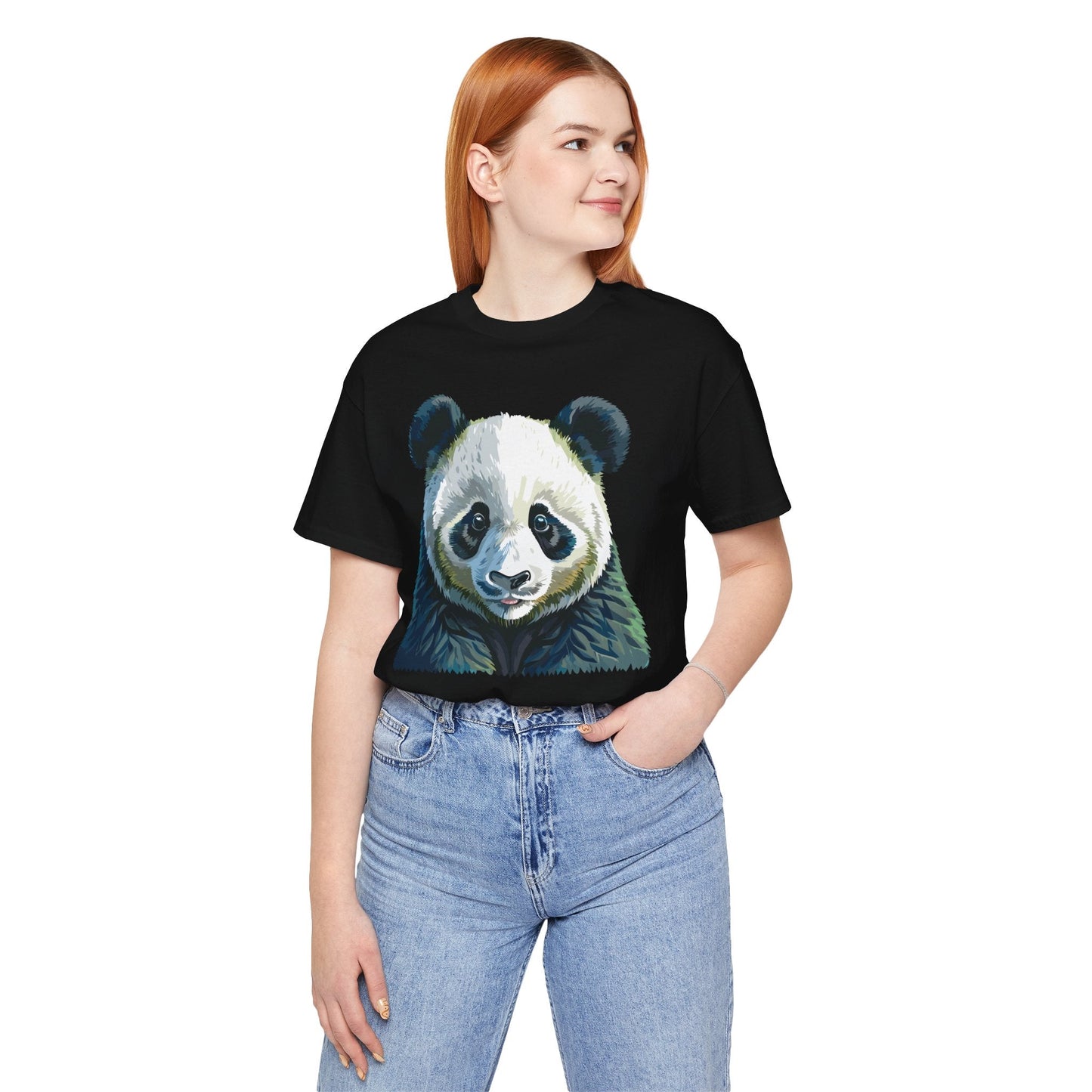 Unisex Animal Graphic Tee Shirt With Wild Animals Art Design Gildan Softstyle 64000