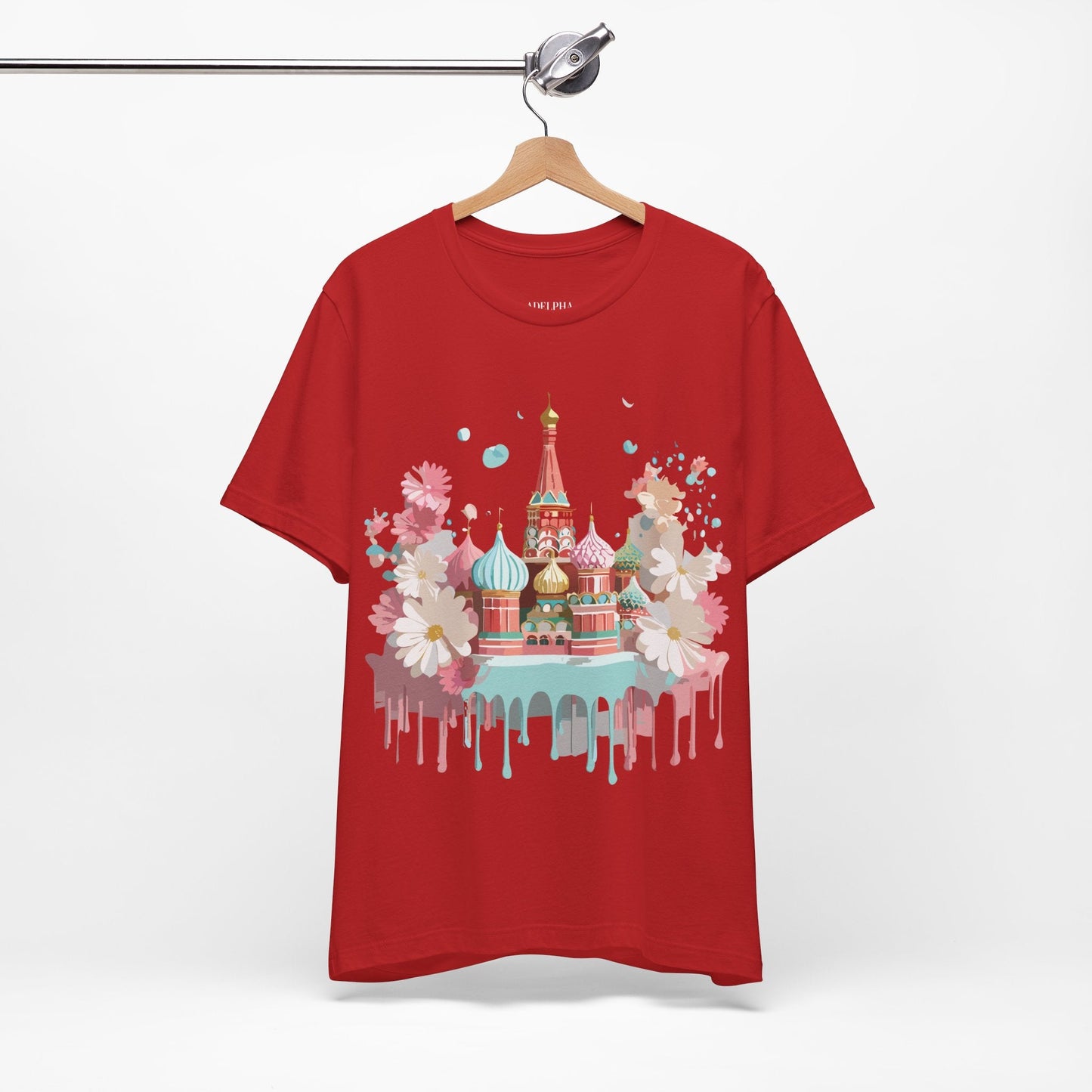 Unisex Moscow Tourist Shirt Graphic Tee by Adelpha Vintage Inspired Art Design Premium Quality