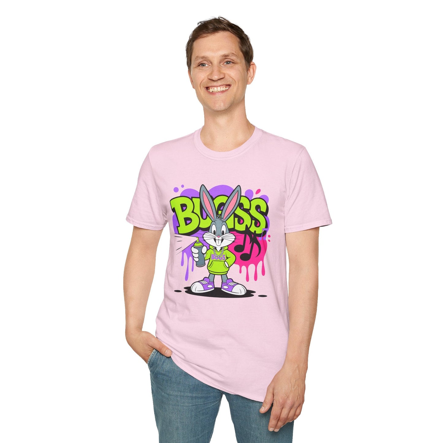 Cartoon T Shirt With Animation Unisex Funny Animals Tee Softstyle Gildan 64000 Apparel