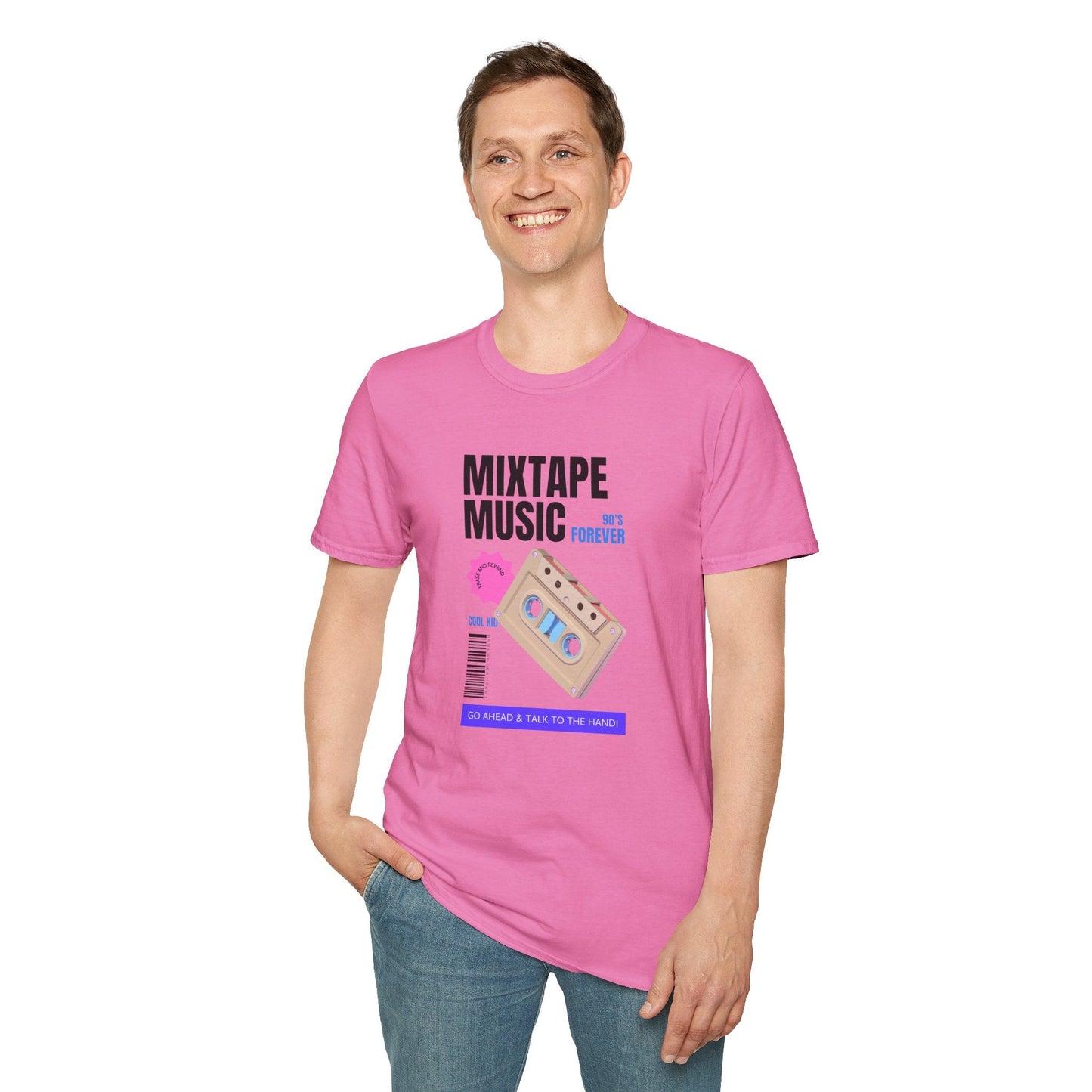 Mixtape Music Vintage Cassette T-Shirt Unisex Cotton Retro Audio Graphic Tee
