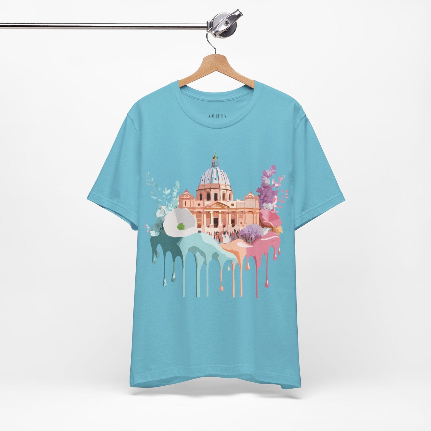 Adelpha Vintage Rome Tourist Shirt Graphic Tee Unisex Short Sleeve Art Design Artwork