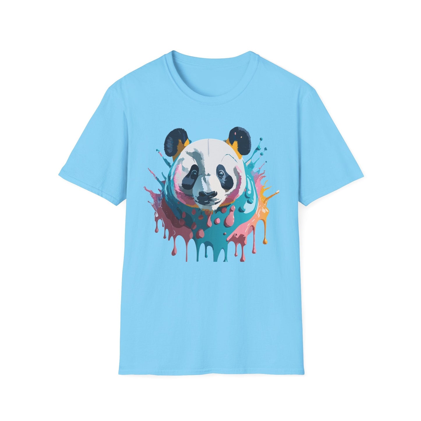 Panda Shirt Unisex T Shirt Gildan Softstyle 64000 Panda Graphic Animal Tee 100 Percent Cotton