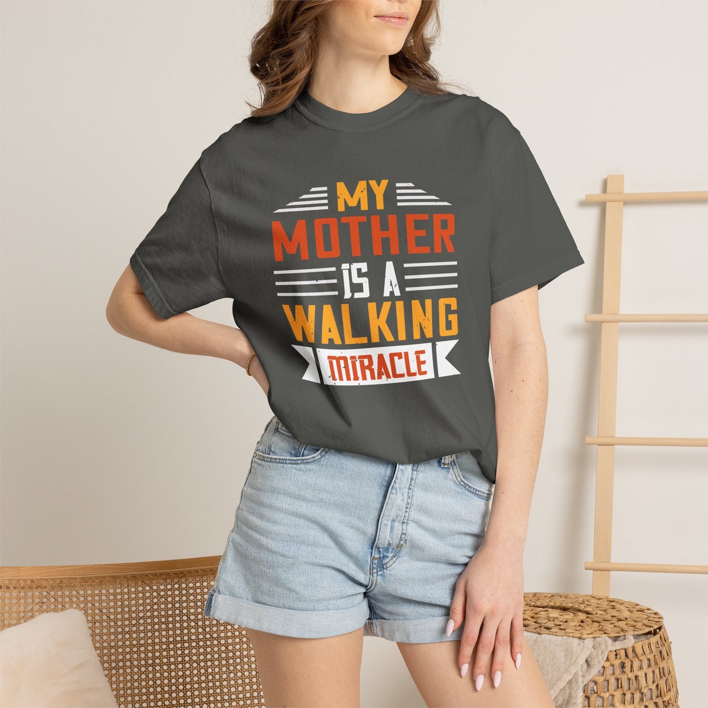 Mom T-shirt Mother Day Mama Tee Unisex Comfort Colors Garment-Dyed Cotton h87