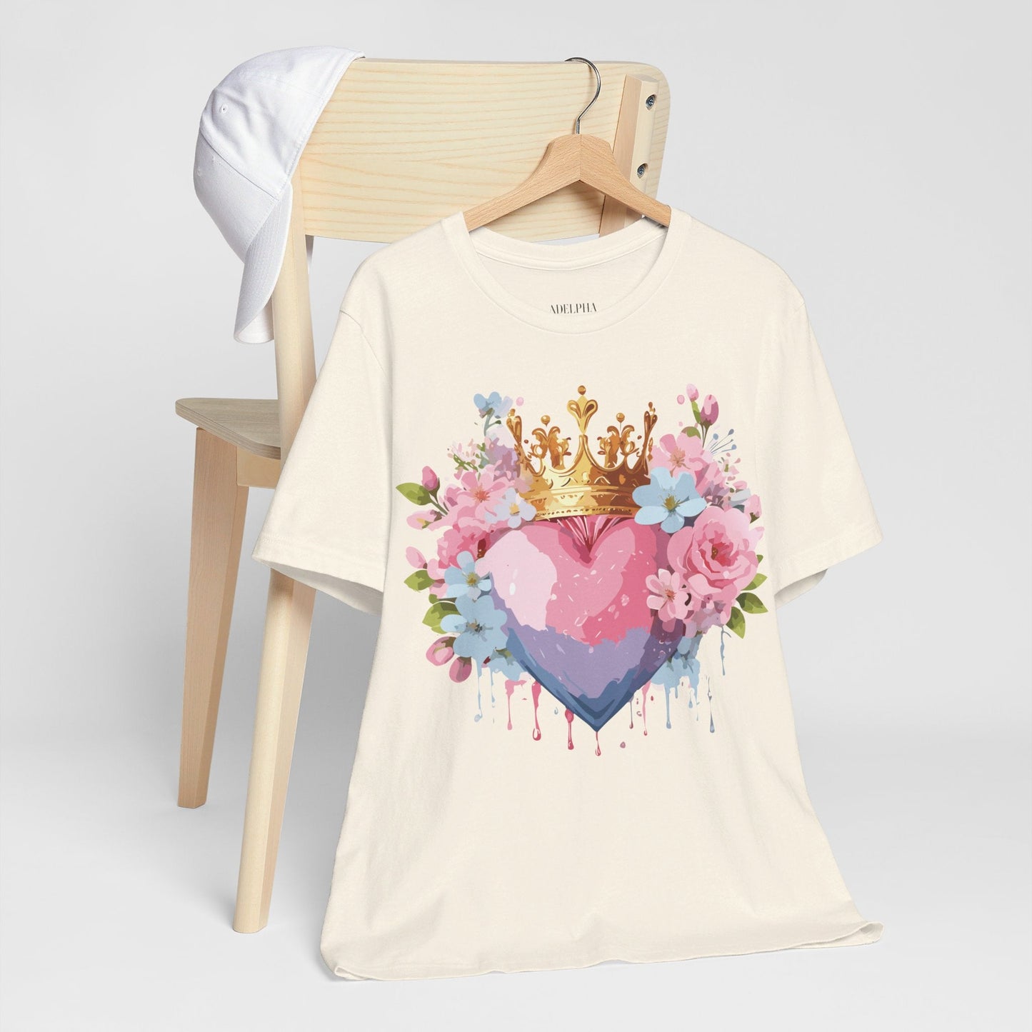 Valentine Graphic Tee Unisex Jersey Short Sleeve Adelpha Vintage Inspired Artwork