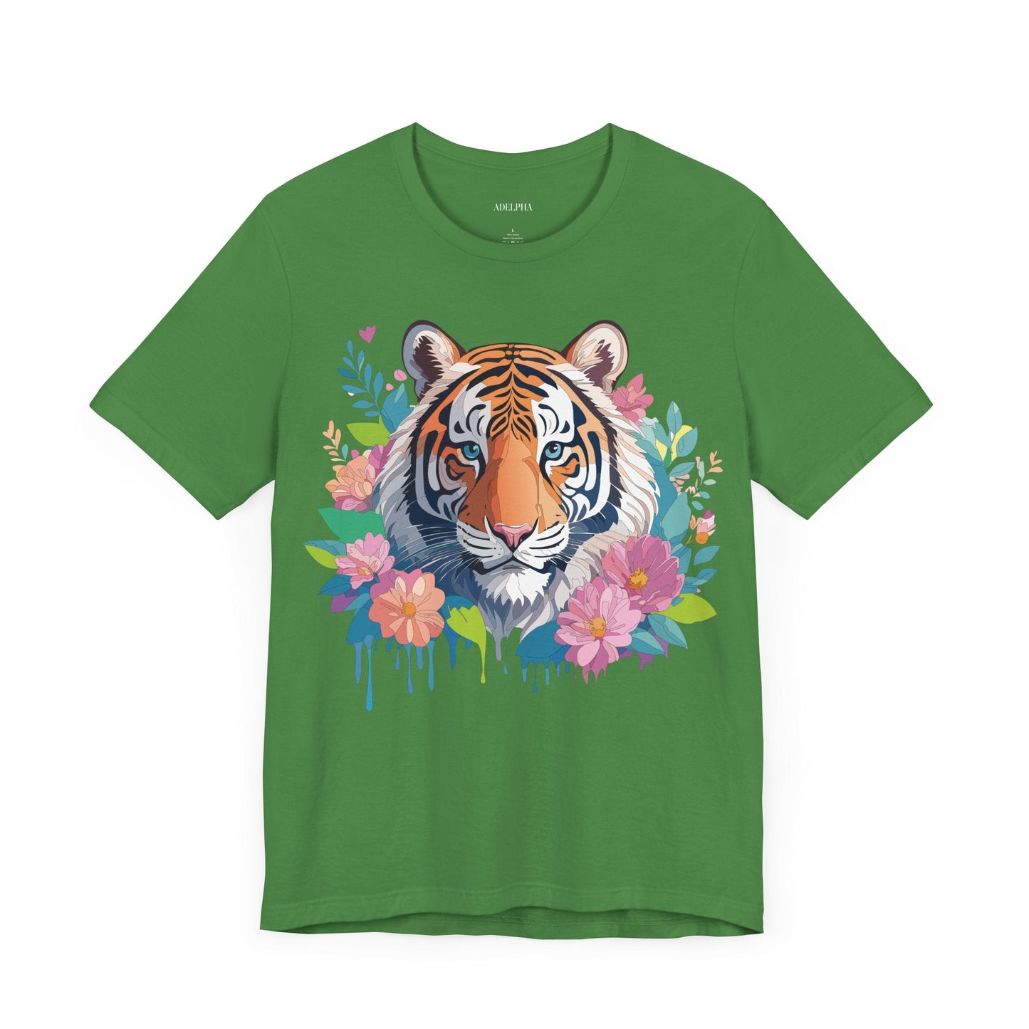 Tiger Graphic Unisex 100 Cotton Vintage Art with Animal Tee 2
