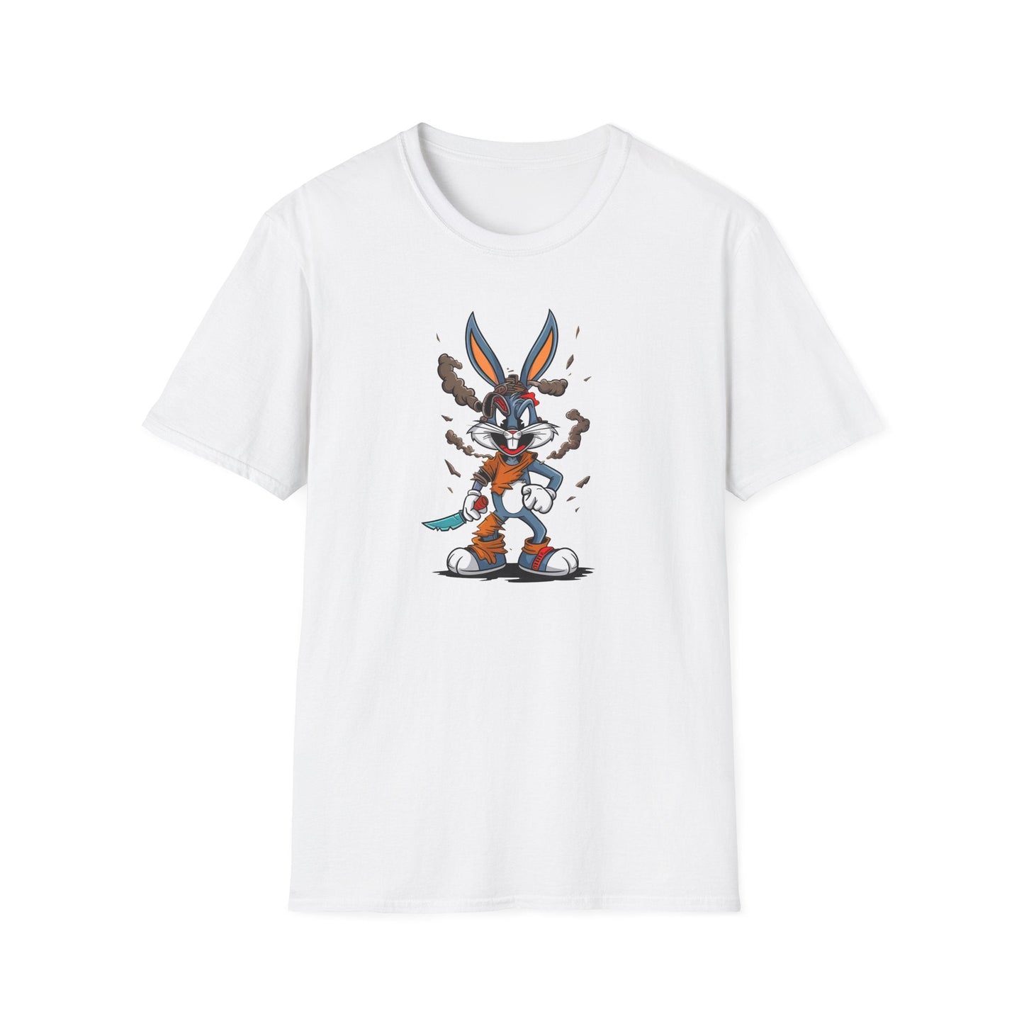 Bugs Bunny T Shirt Unisex Cartoon Tee Gildan Softstyle 64000 Comfortable Graphic Tee Classic