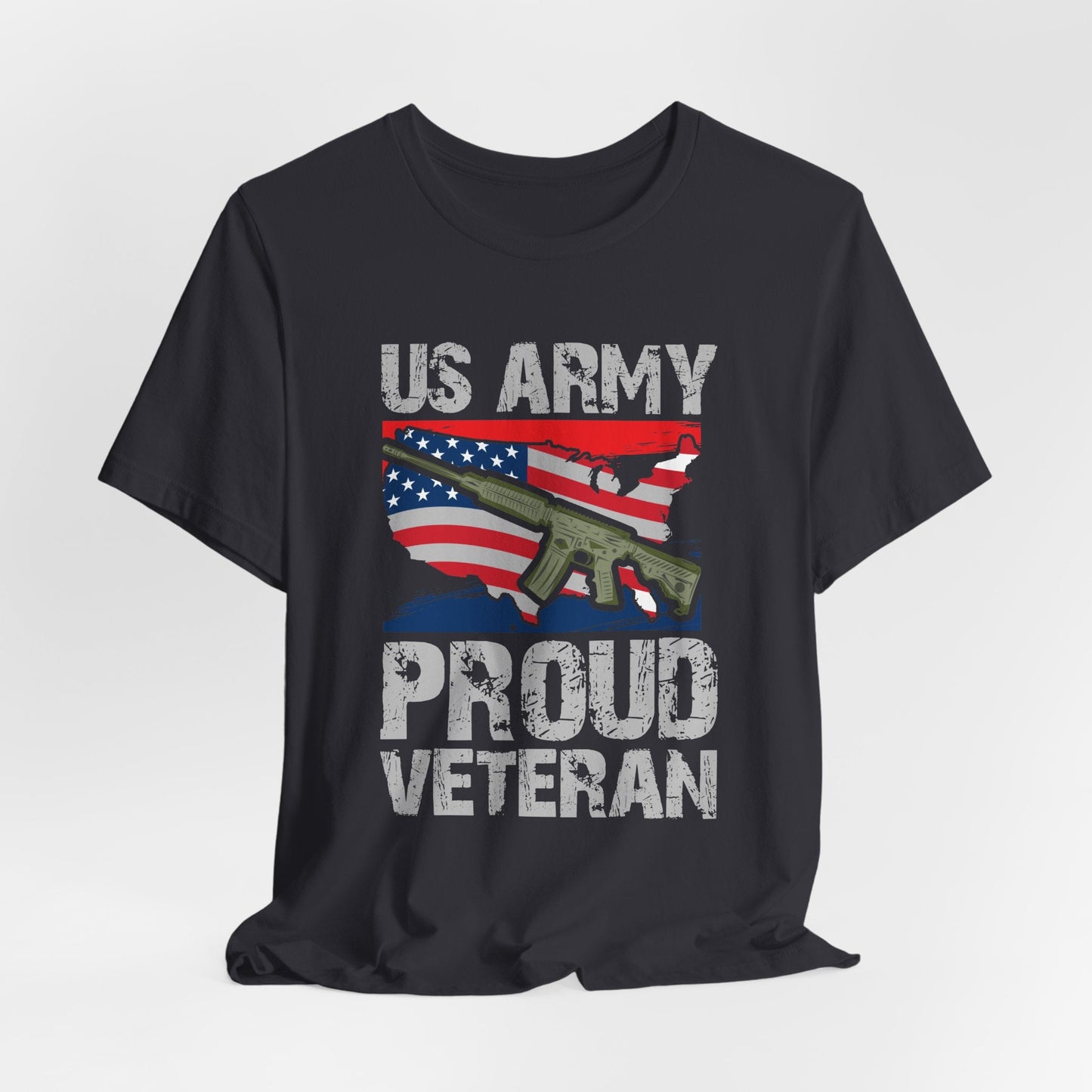 Army Veteran Patriotic Graphic Design Unisex Cotton T-Shirt v21