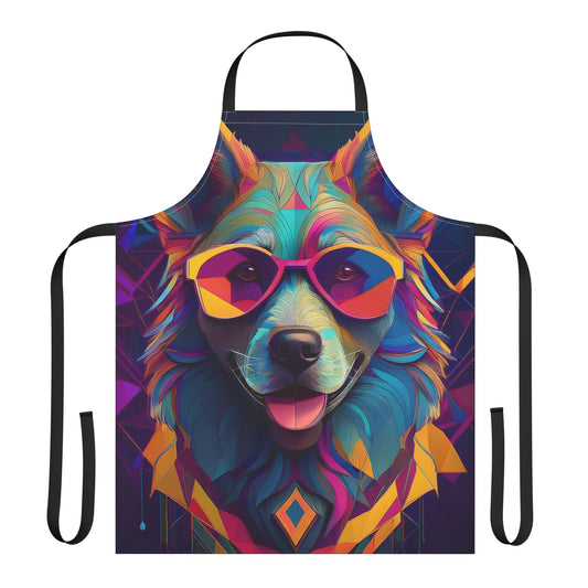 Dog 100% Polyester Stain-resistant 31.5 x 25.6 | Art Print Canvas Apron 6