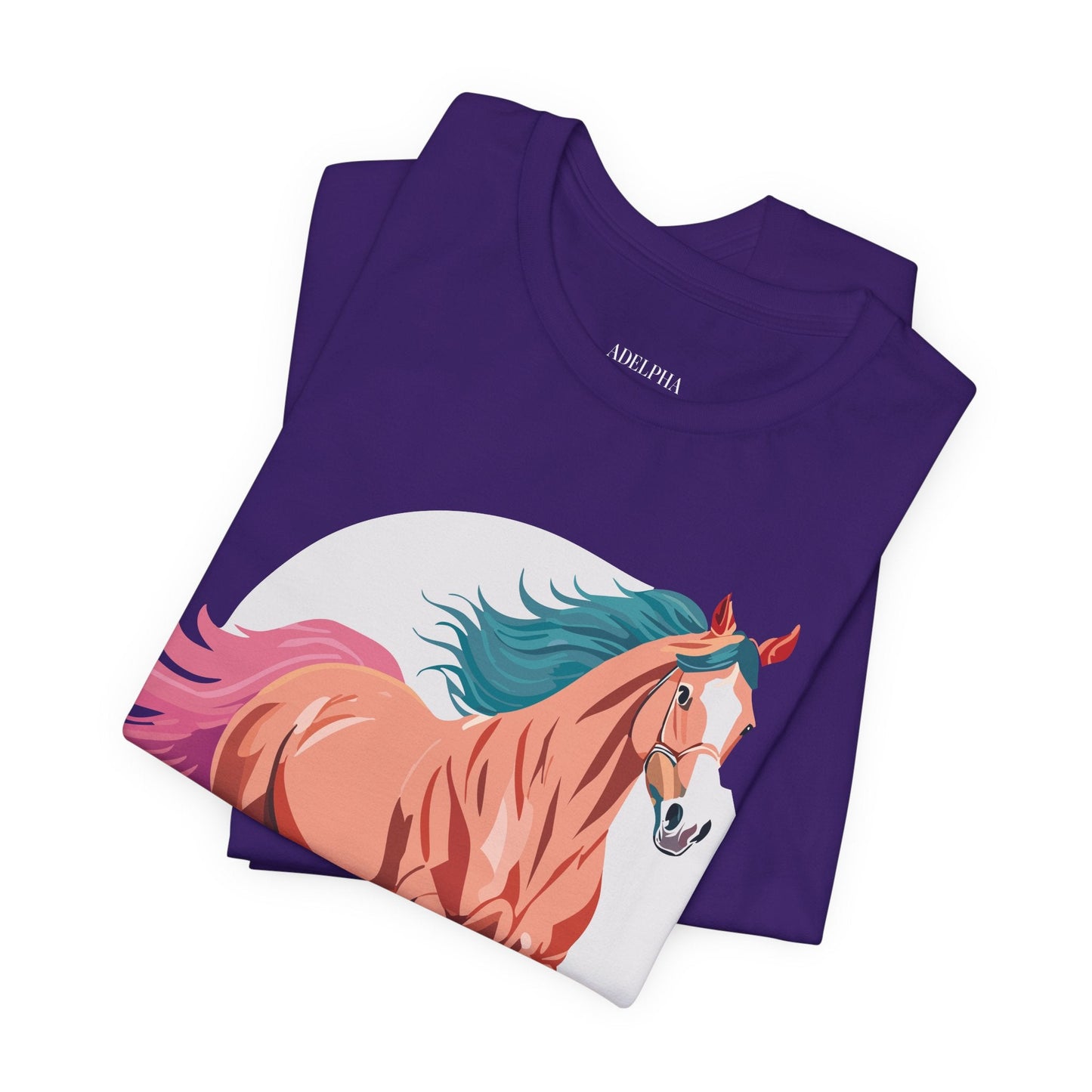 Horse Graphic T Shirt Unisex Adelpha Vintage Inspired Art Design Tee For Everyday Wear