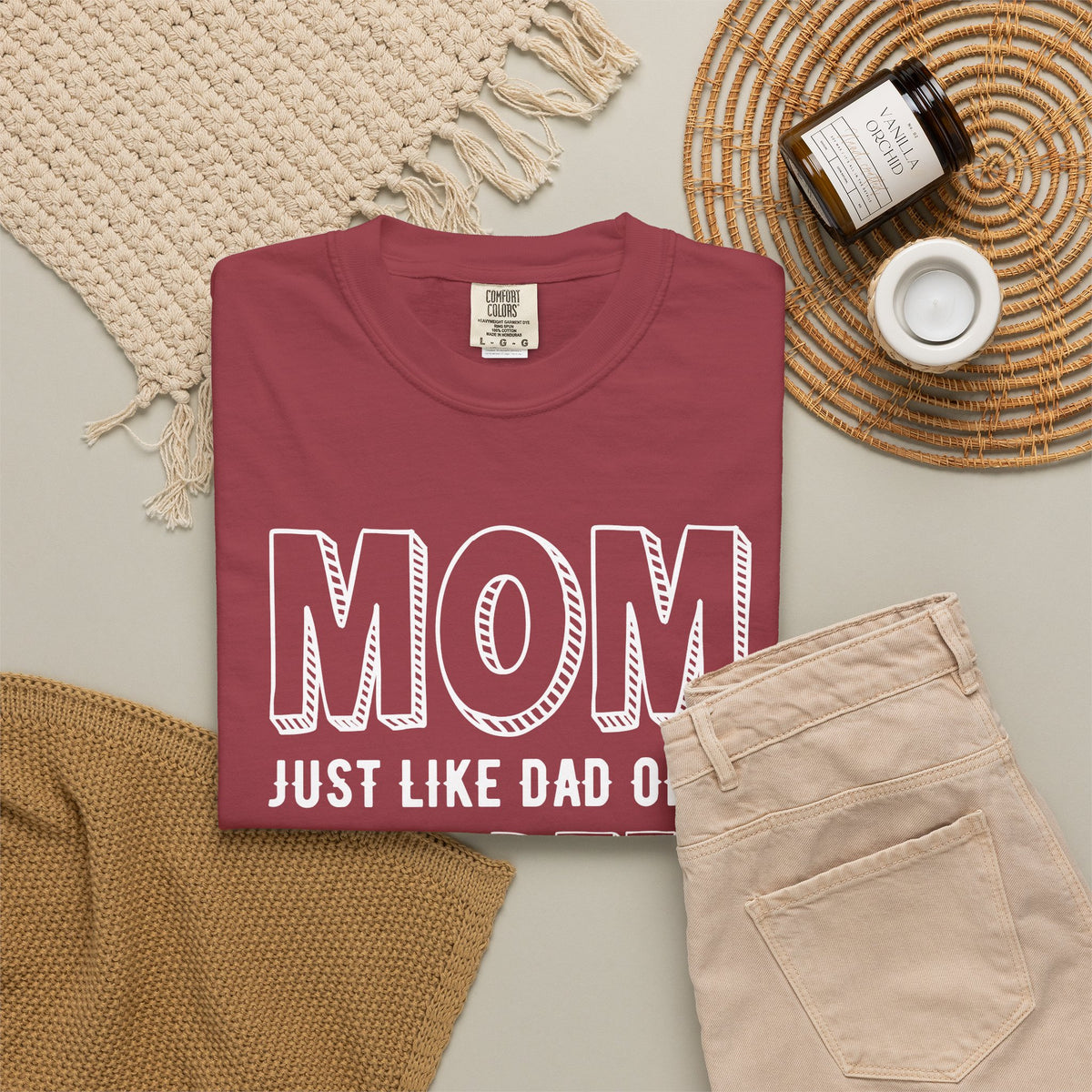 Mom T-shirt Mother's Day Mama Tee Unisex Comfort Colors Garment-Dyed Cotton h35