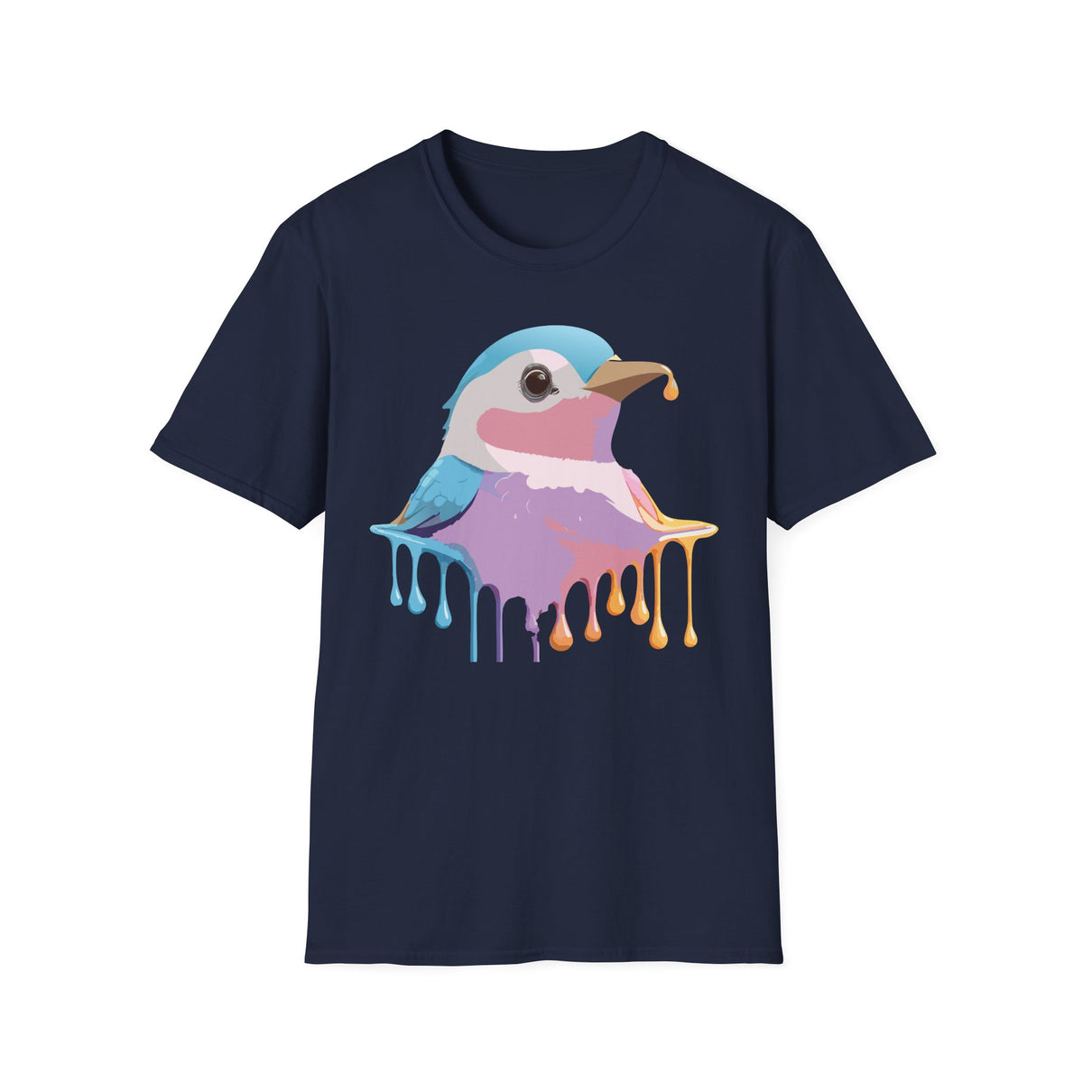 Colorful Dripping Kookaburra T-Shirt | Watercolor Bird Illustration