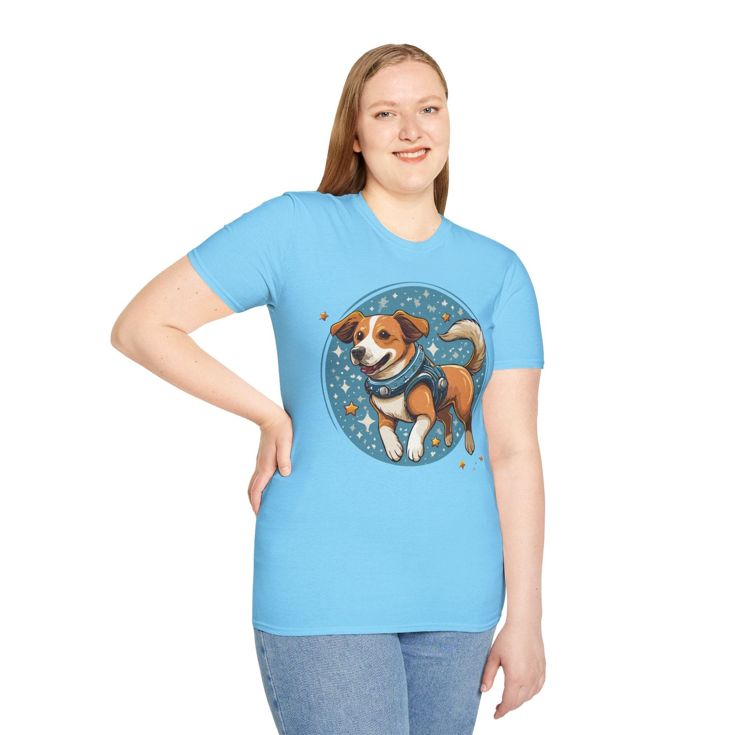 Unisex Dog And Animal Print Shirt Gildan Softstyle 64000 Tee