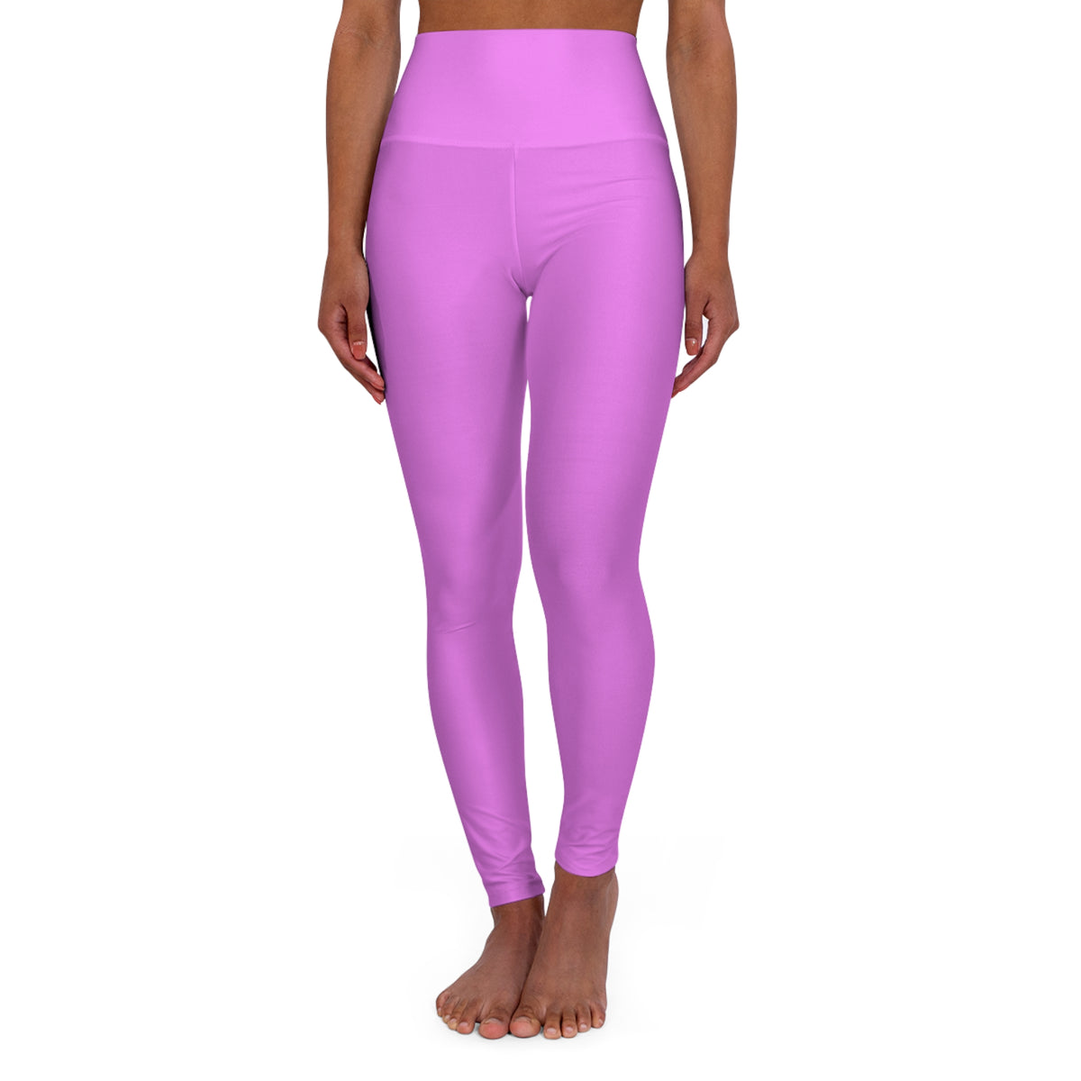 Violet Color High-Waist Yoga Leggings Women's Seamless Poly-Span Stretchy Pants XS-2XL