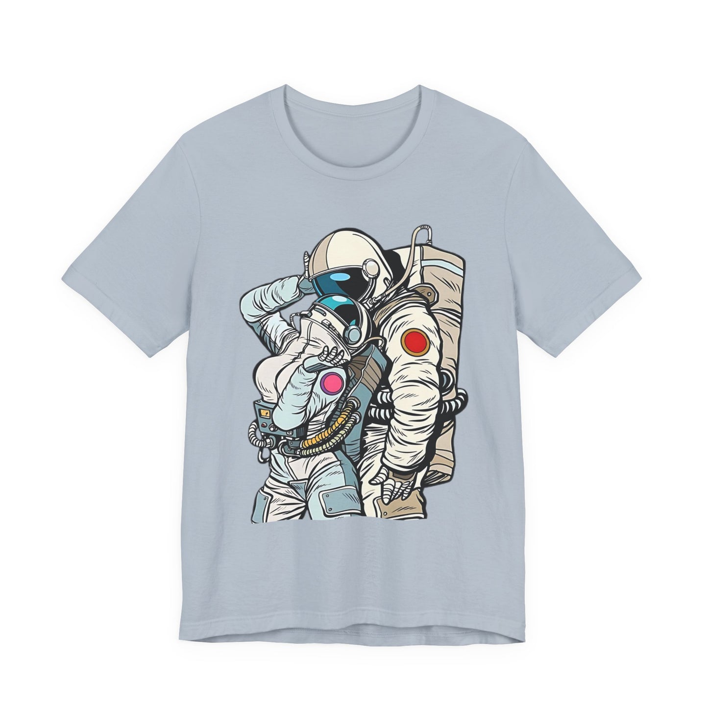 Unisex Astronaut T-shirt, Space Lovers Tee, Cosmic Top, Astronaut Graphic Tee, Cosmos Graphic T-Shirt, Love Shirt Art T-Shirt