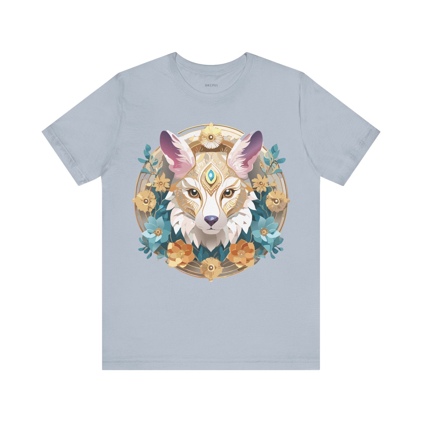 Medallion Graphic Unisex 100 Cotton Vintage Animal Medal Artwork Tee 84