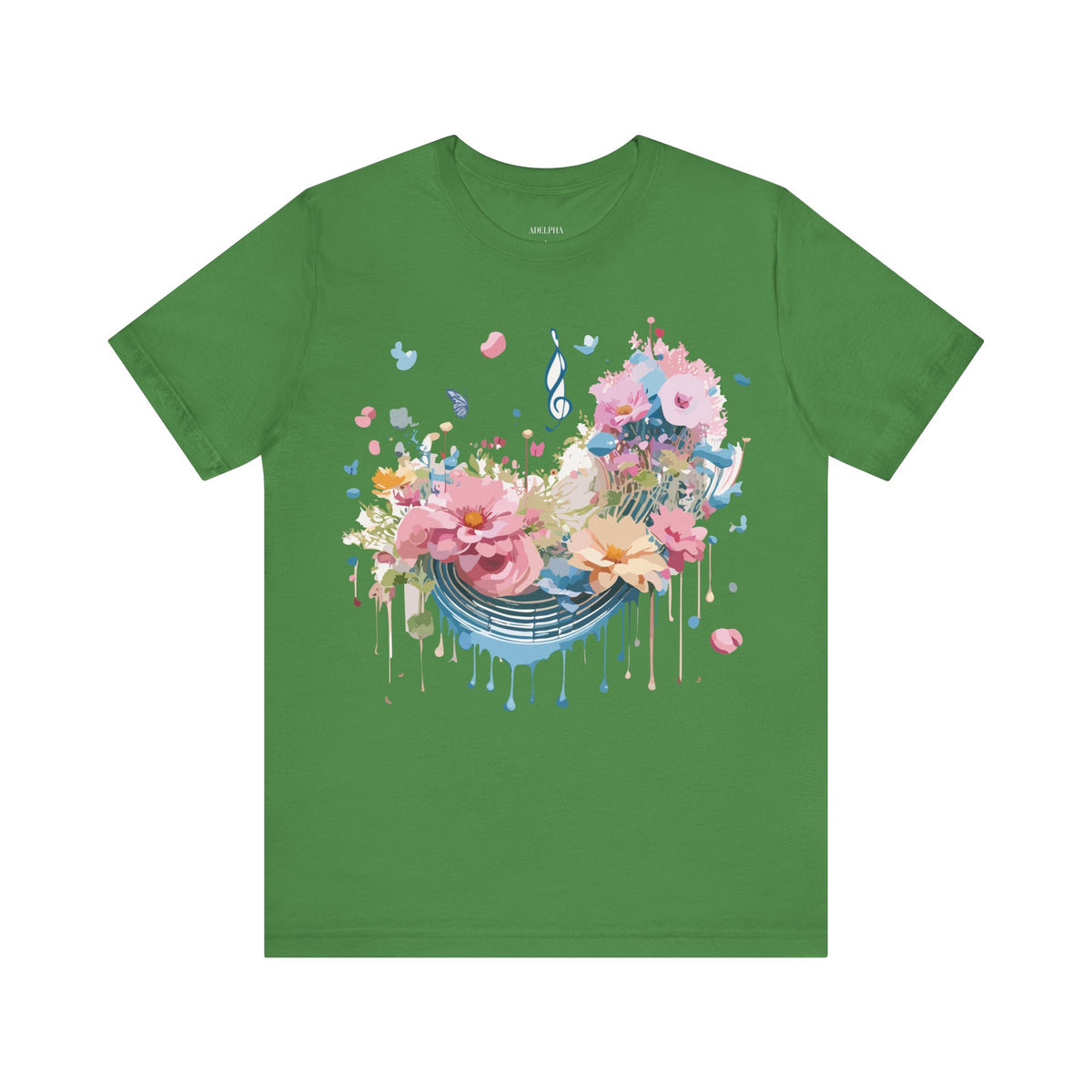 Music Graphic Unisex Cotton Bella+Canvas Tee with Art Design m88