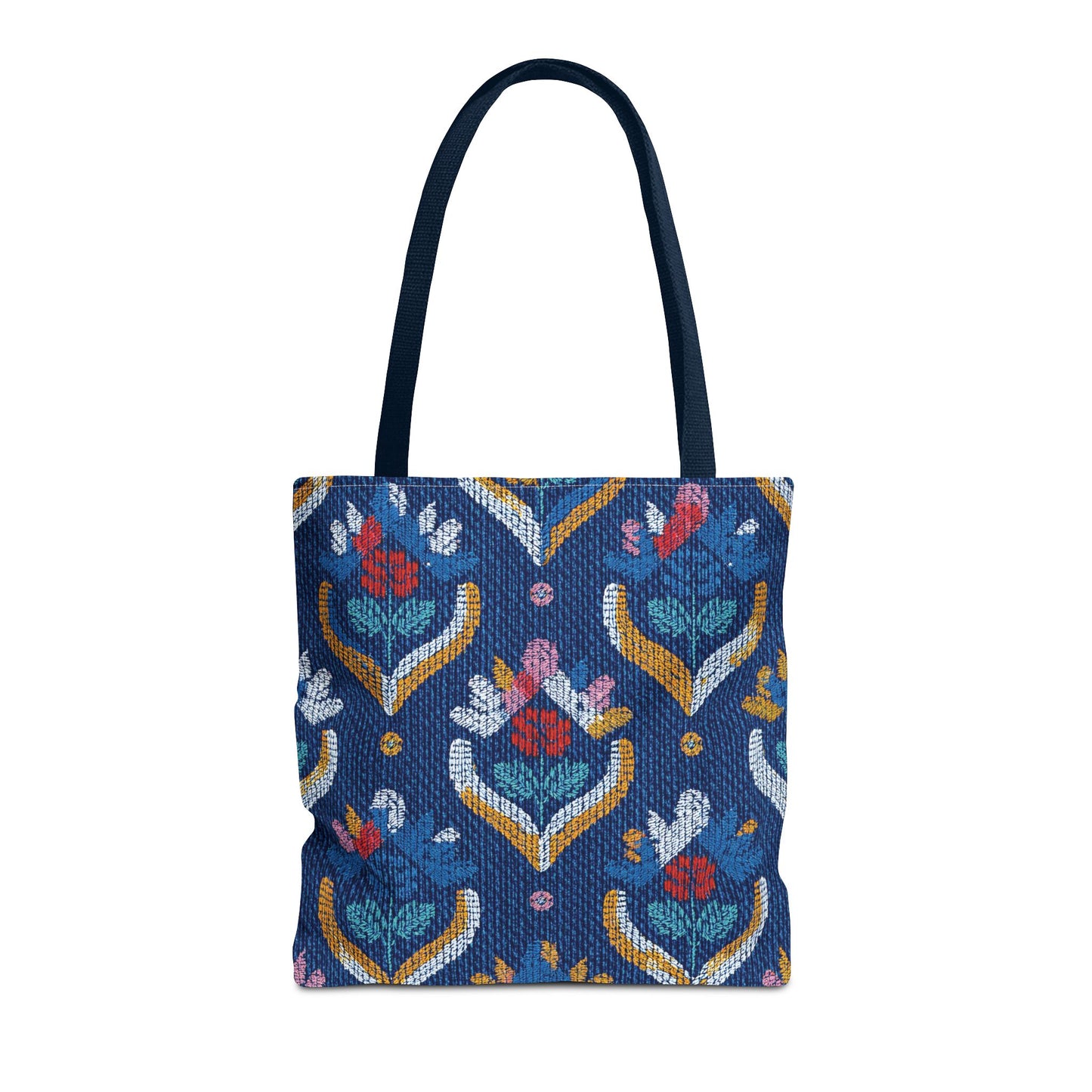 Denim Fabric Imitation Print Unisex Canvas Bag Poly Spun 3 Sizes Tote Bag 150
