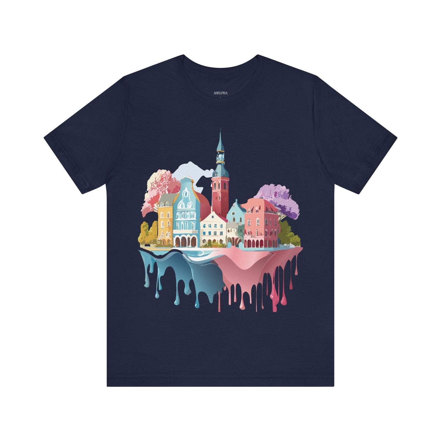 Germany Graphic Tee for Unisex Short Sleeve Shirt by Adelpha Art Design Vintage Inspired