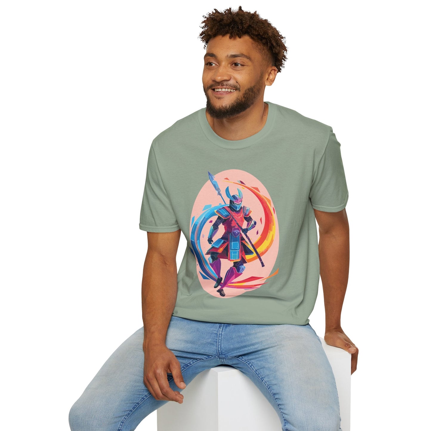 Samurai Shirt Unisex Softstyle T Shirt 64000 Cotton Breathable Everyday Comfort Fit