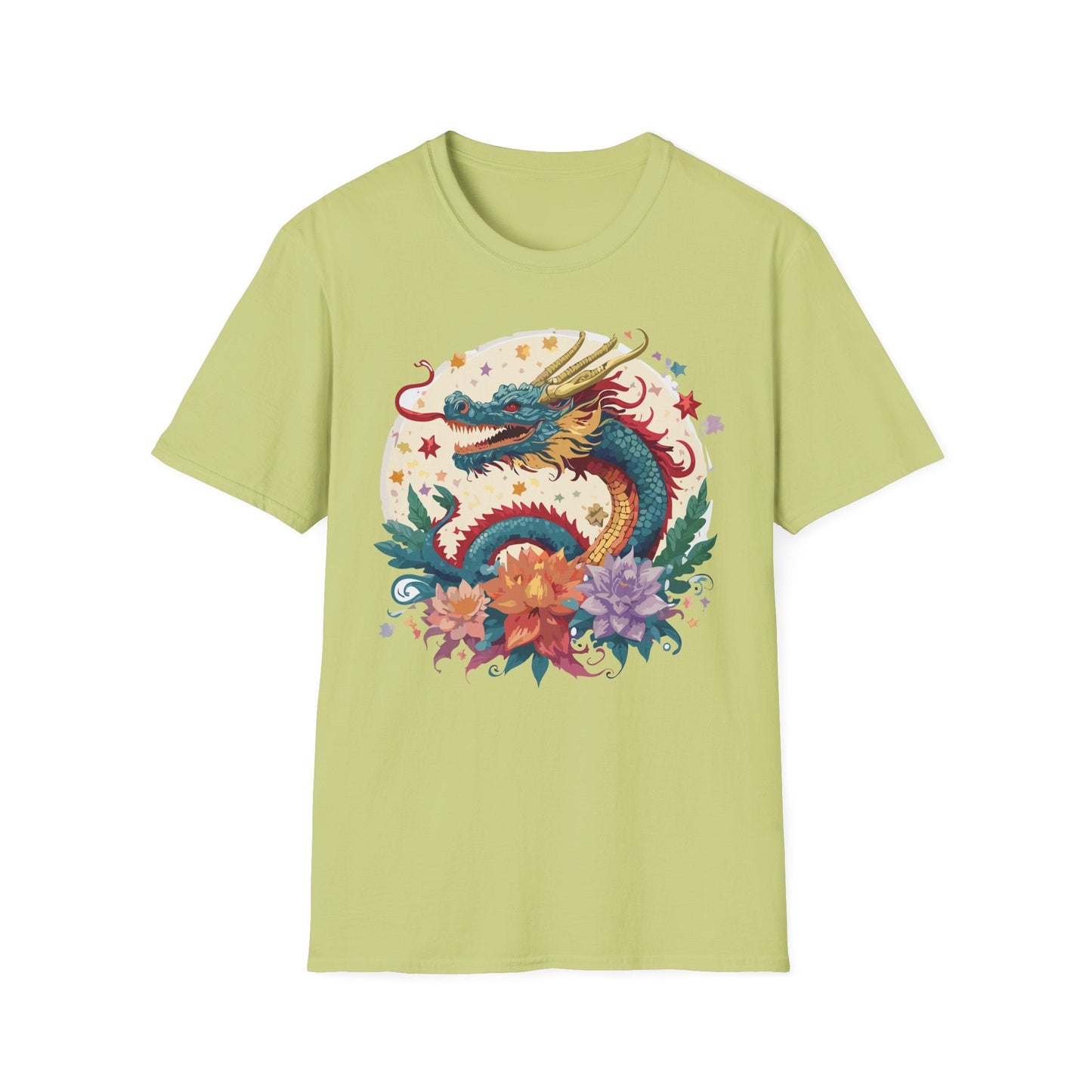 Dragon Graphic Unisex 100 Cotton Tee with Animal Artwork Design 5