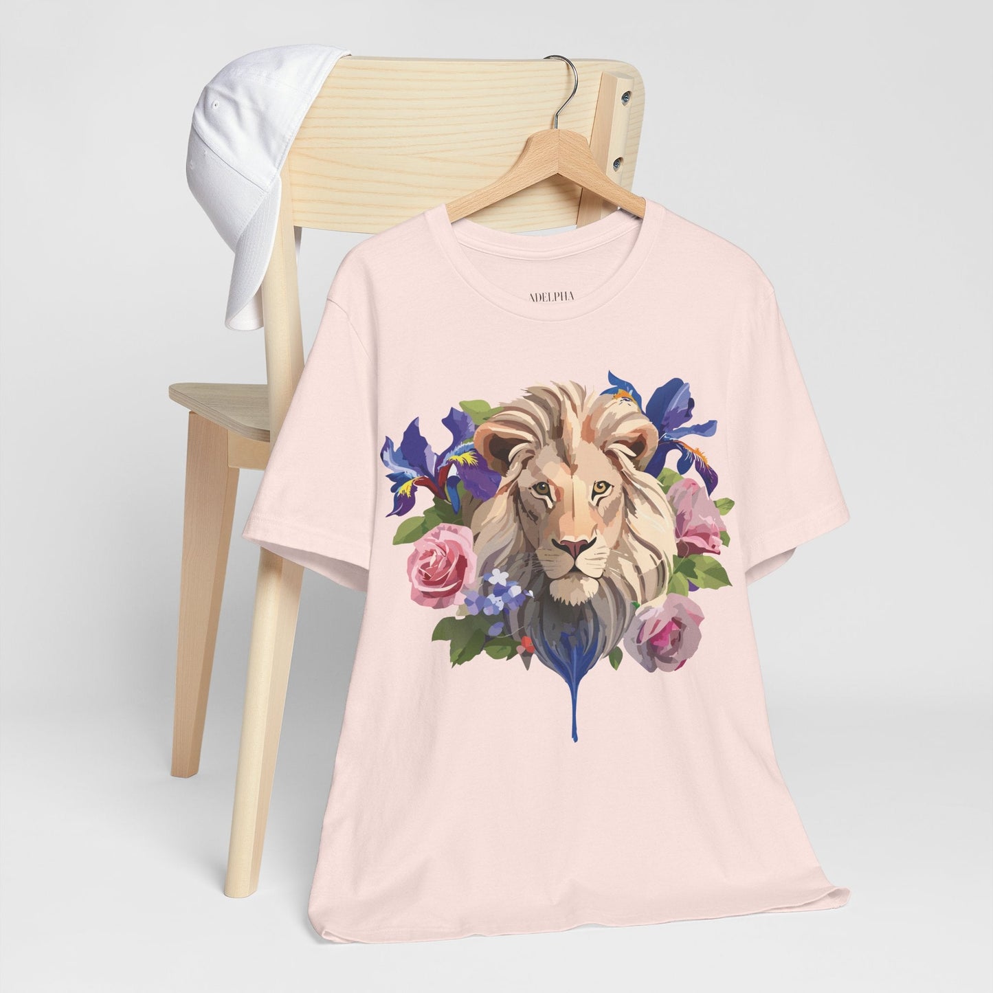 Adelpha Lion Graphic T Shirt Unisex Short Sleeve Art Design Tee Vintage Inspired