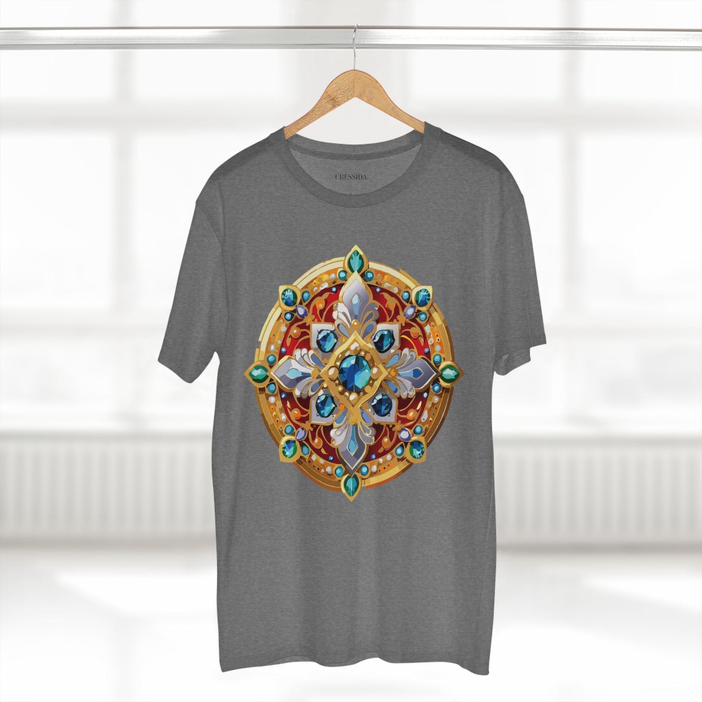 Medallion Graphic T-Shirt Unisex 100 Cotton With Gold Art Design Medal Tee 8