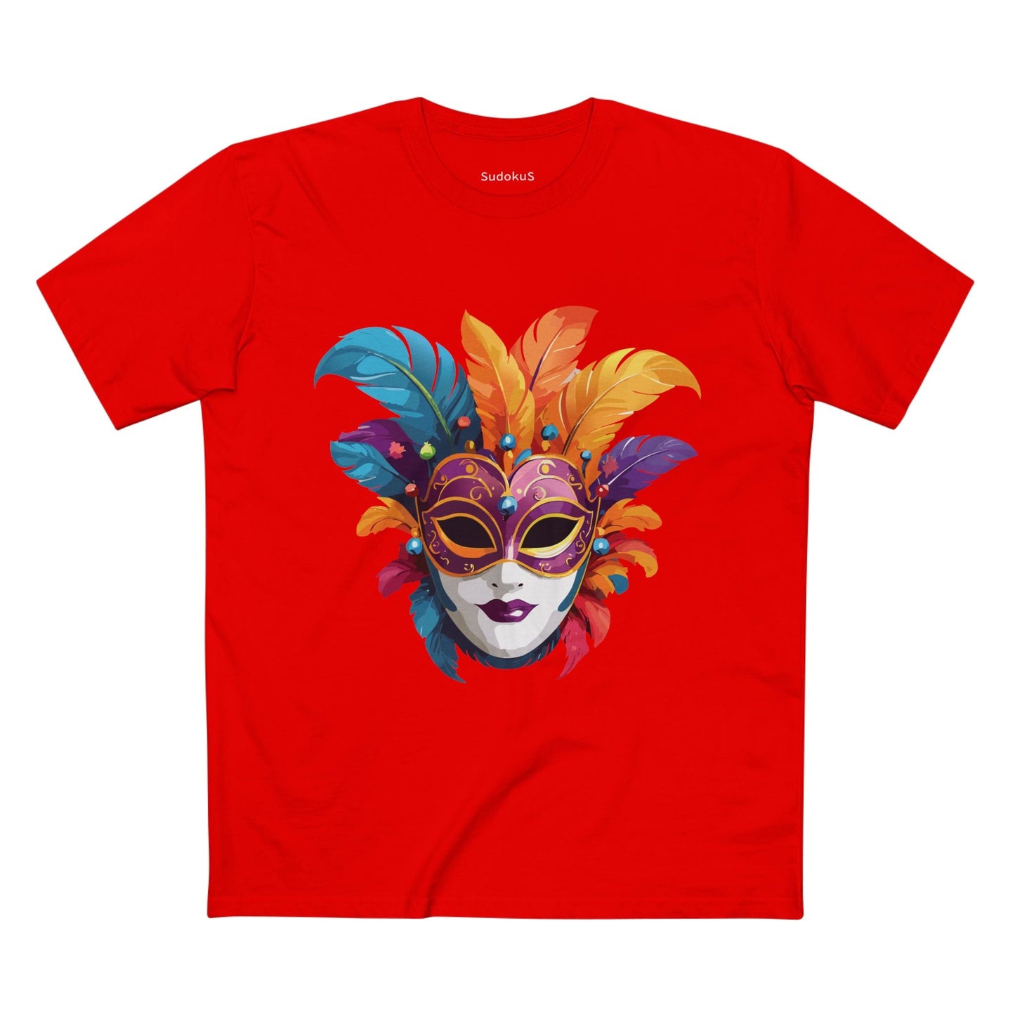 Mask Graphic Unisex 100 Cotton Staple Tee 38
