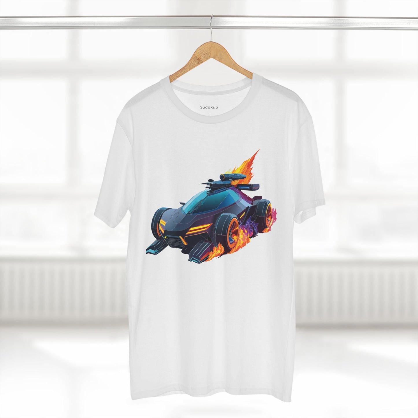 Car Graphic Unisex 100 Cotton Staple Tee 15