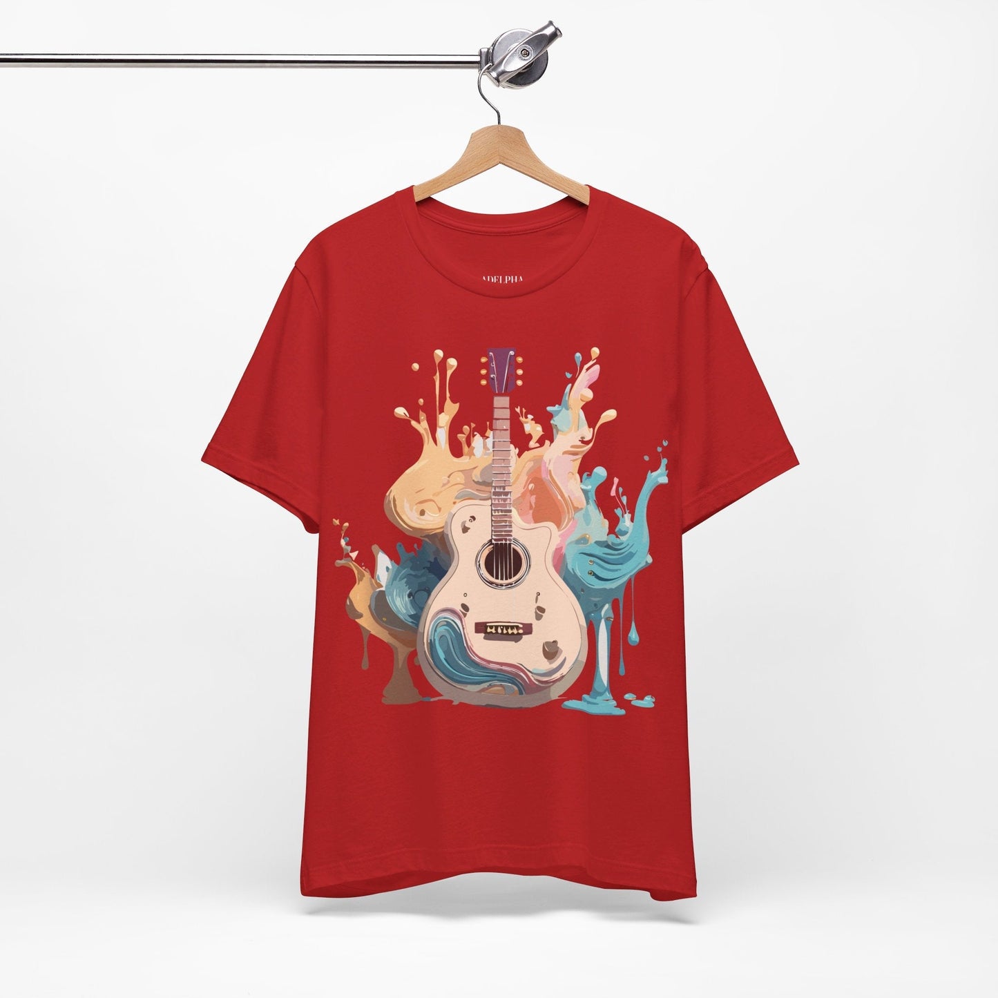 Music Graphic Unisex 100 Cotton Vintage Art with Musical Elements Tee 67