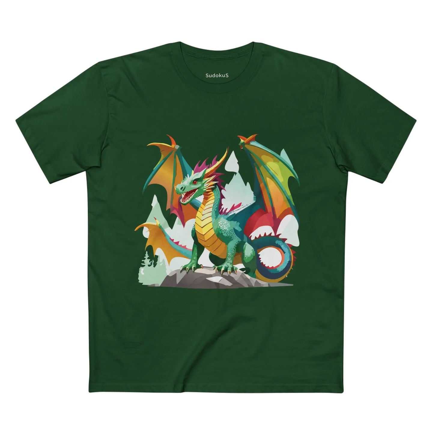 Dragon Graphic Unisex 100 Cotton Staple Tee 27