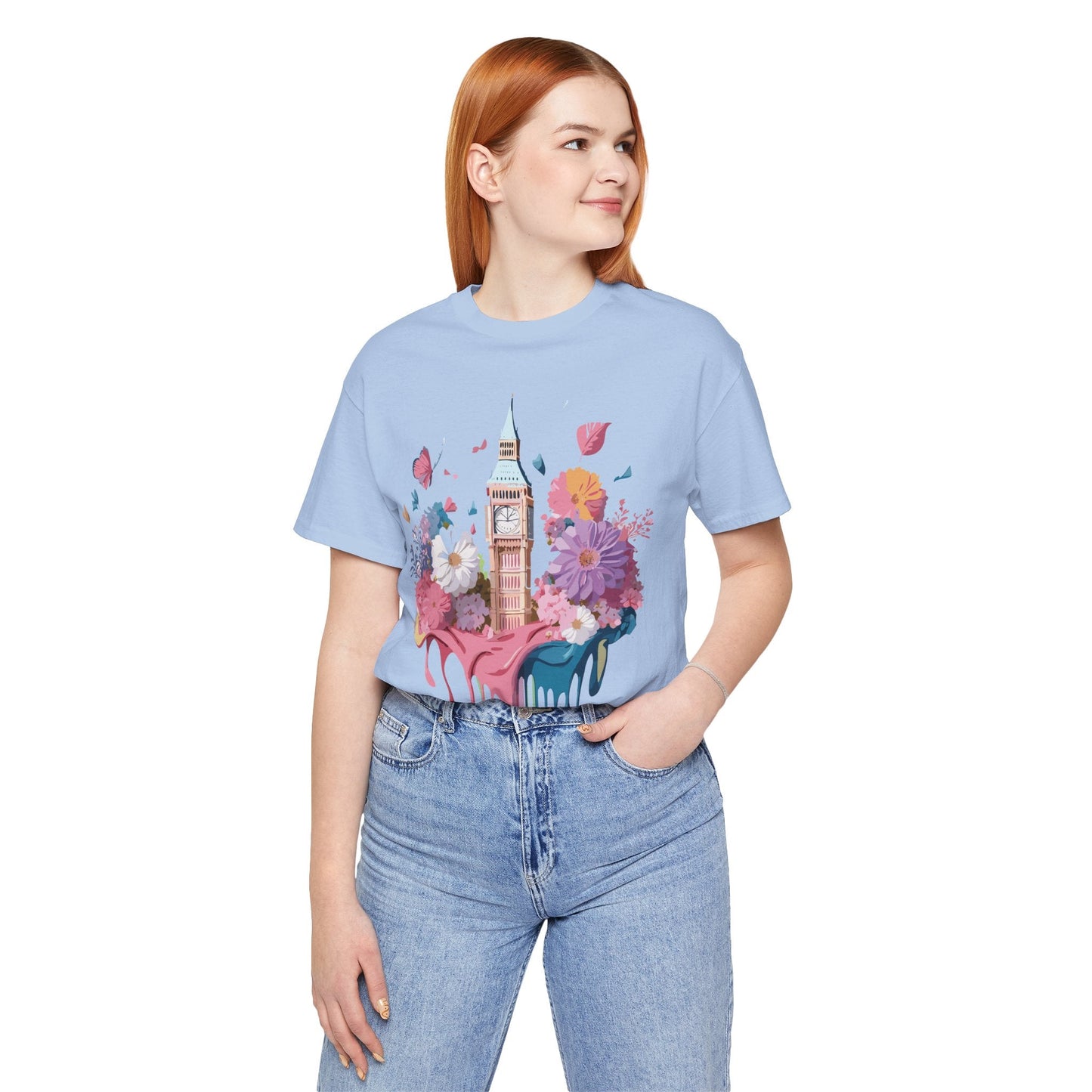 Adelpha London Tourist Unisex Graphic Tee Vintage Inspired Art Design Short Sleeve Shirt