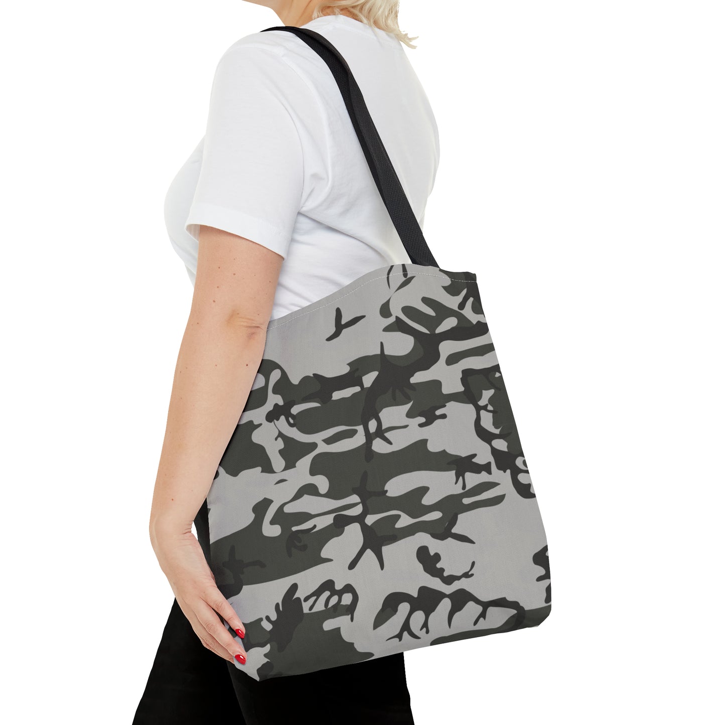 Canvas Bag with Abstract Prints