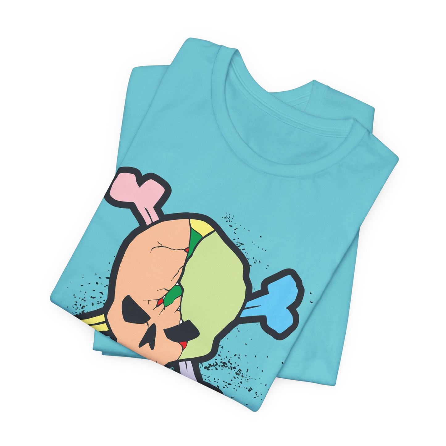 Multi Skull Graphic Design Tee, Skull Shirt, Vintage Tees, Art Design T-Shirt, Vintage Graphic Tee, Art Shirts with Skulls