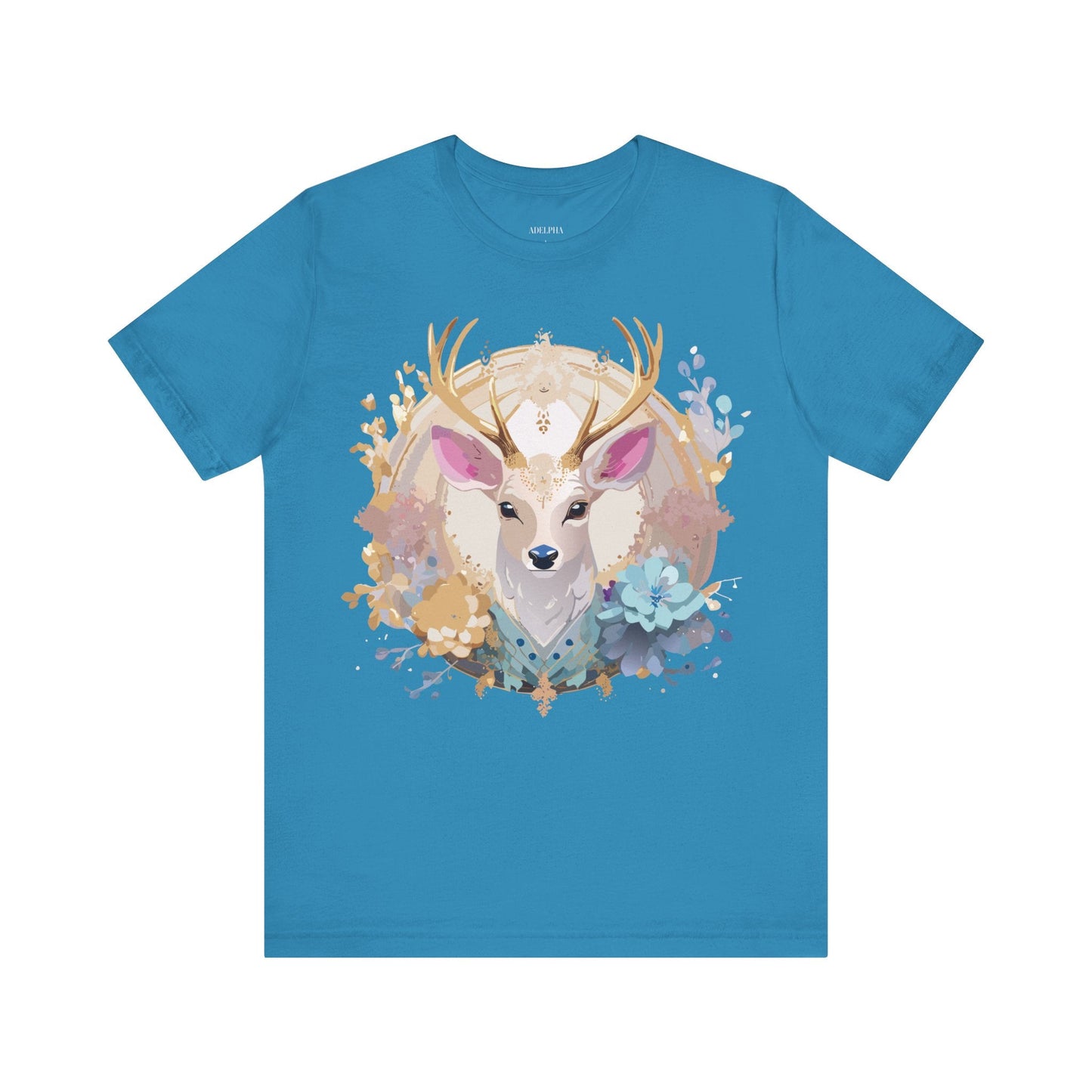 Medallion Graphic Unisex 100 Cotton Vintage Animal Medal Artwork Tee 67