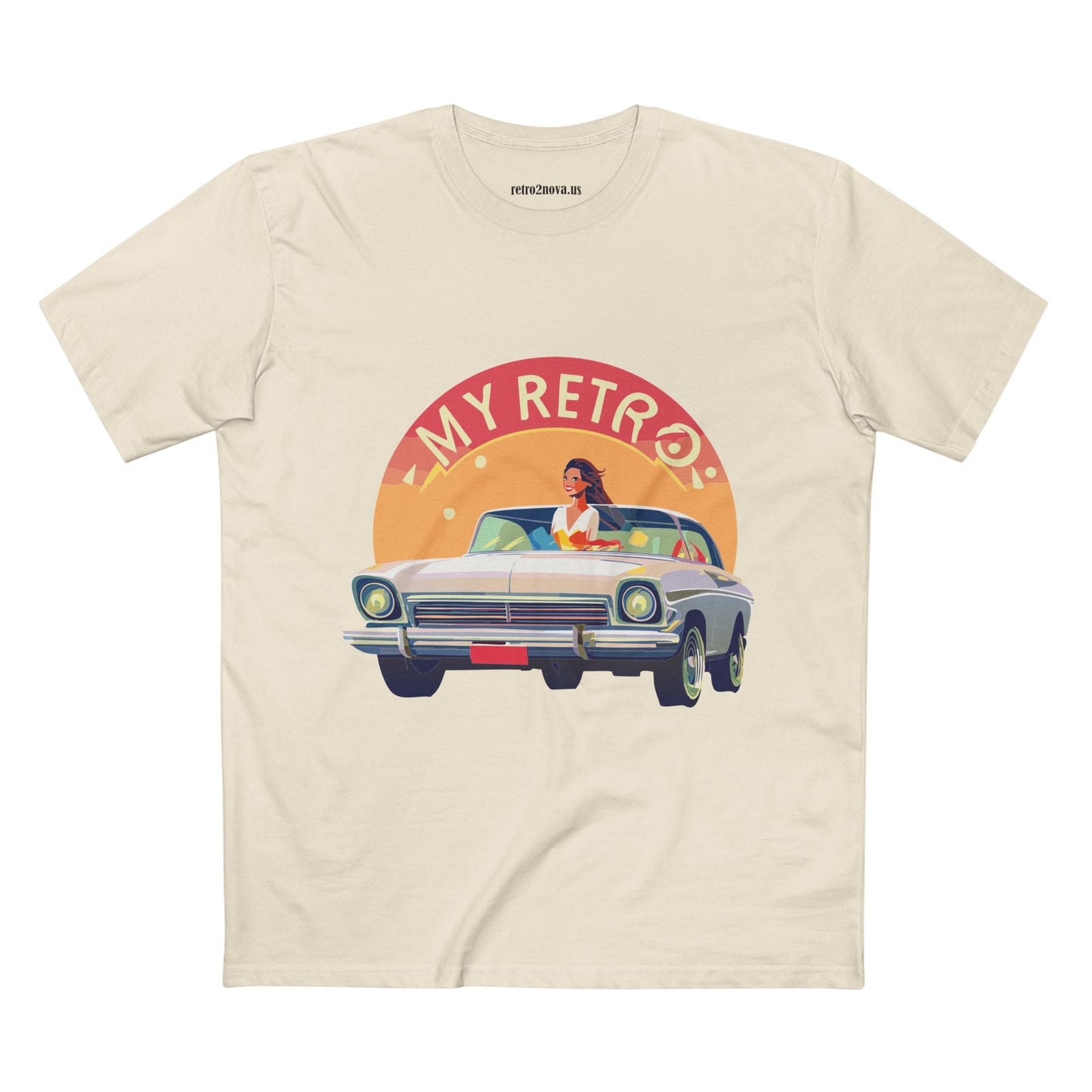 Retro Car Shirts Vintage Car RC-26 Unisex Premium Cotton Tee With Original Art Design