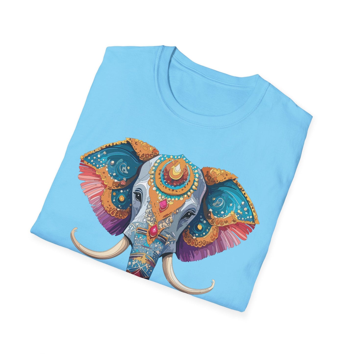 Elephant Shirt Unisex Elephant Tee Softstyle Cotton Gildan 64000 Animal Tee Graphic Elephant Tee